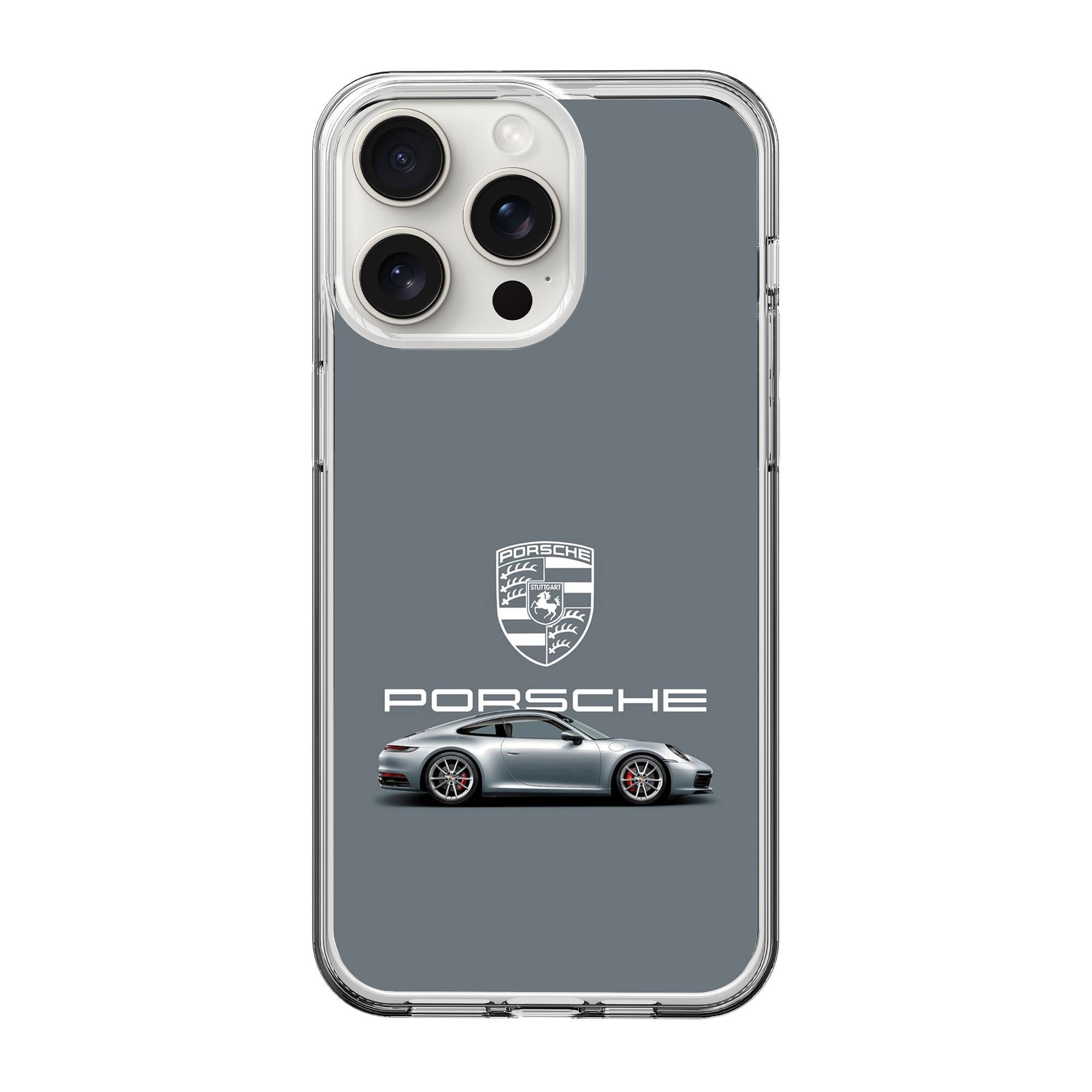 Silver Porsche Clear Case image 0