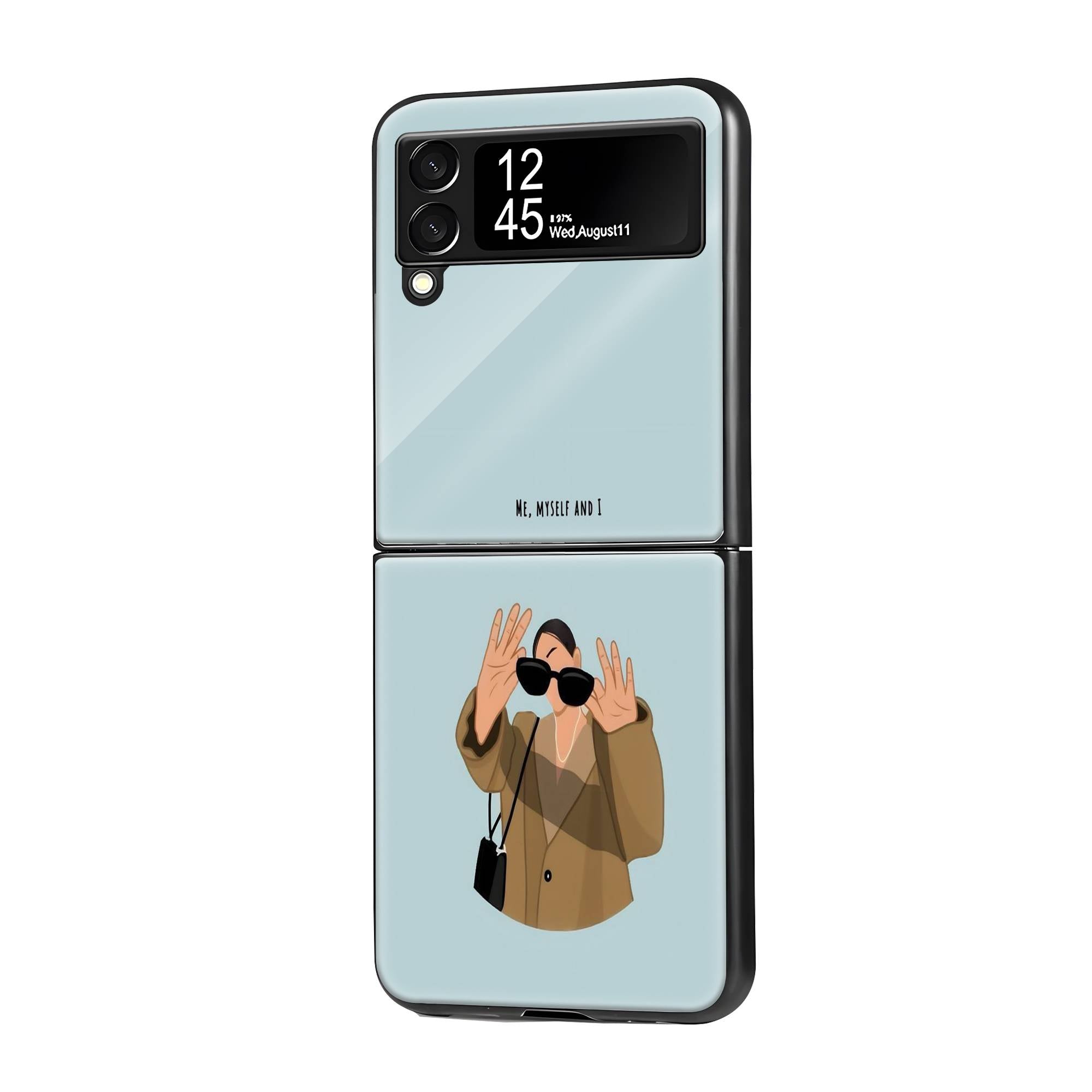 Myself Samsung Z Flip Glass Case image 0