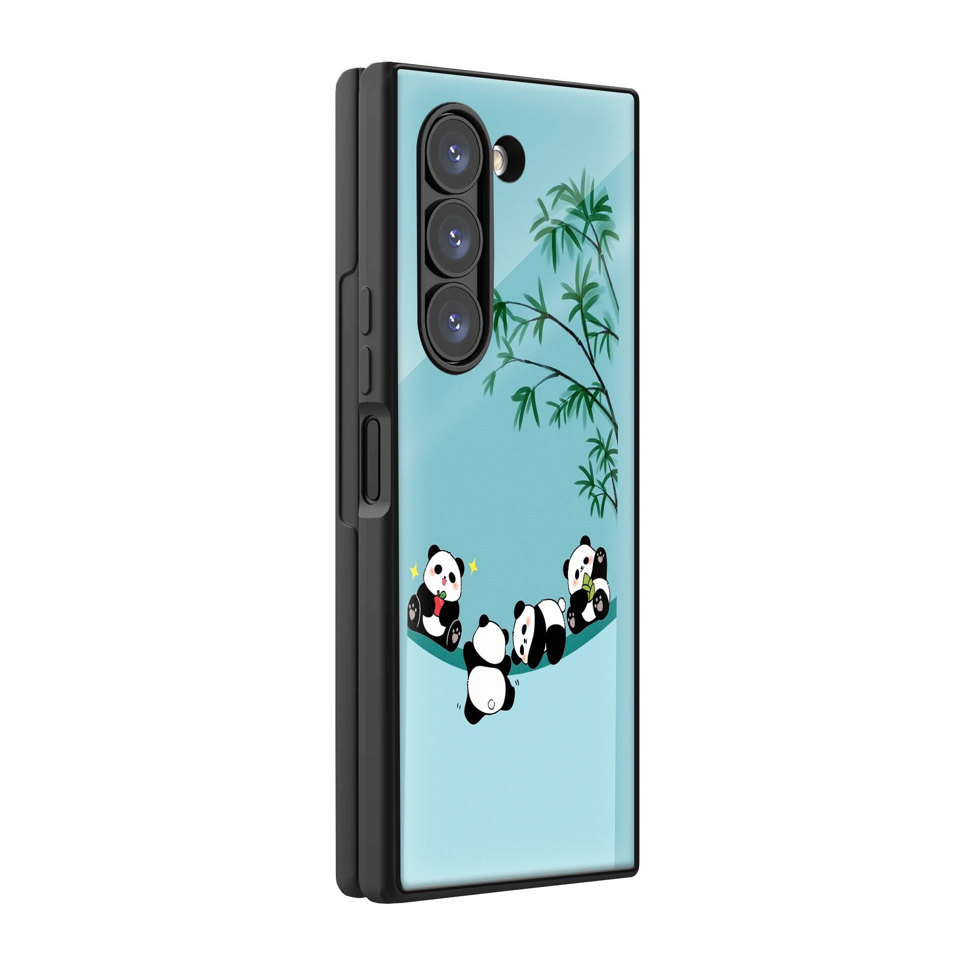 Baby Panda Samsung Z Fold Glass Case image 0