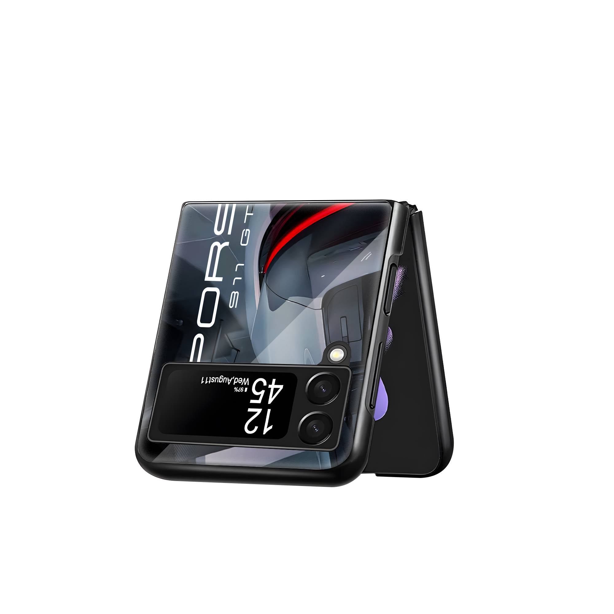 Porsche GT3 Samsung Z Flip Glass Case image 2