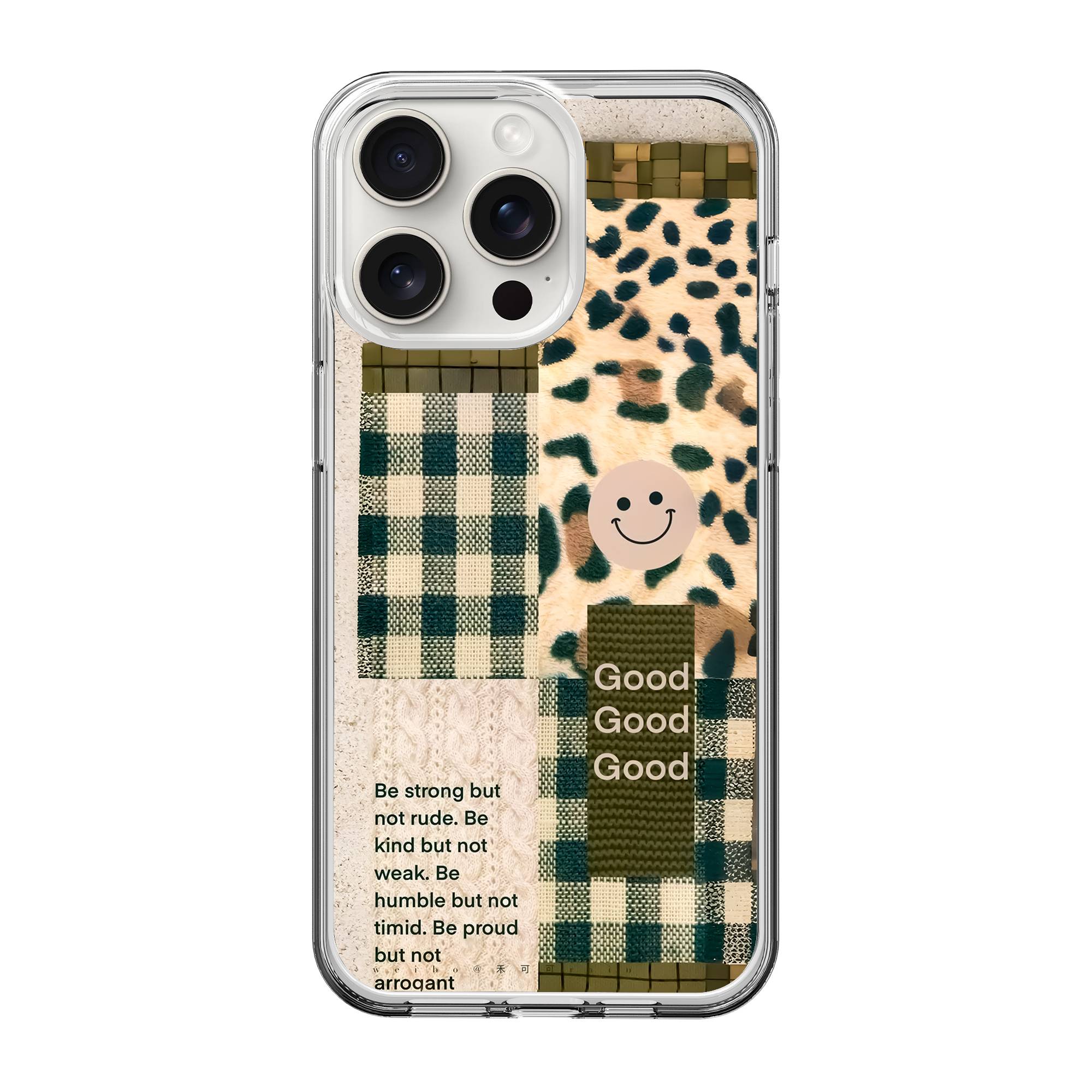 Mismatched Textures Clear Case image 0