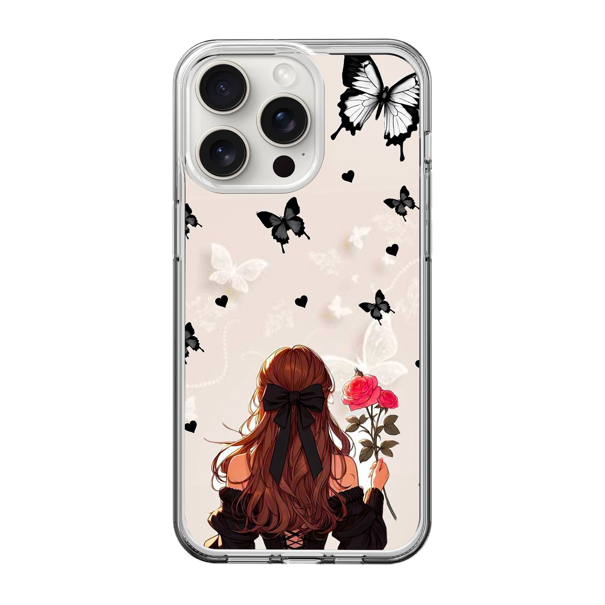 Roses and Wings Clear Case image 0