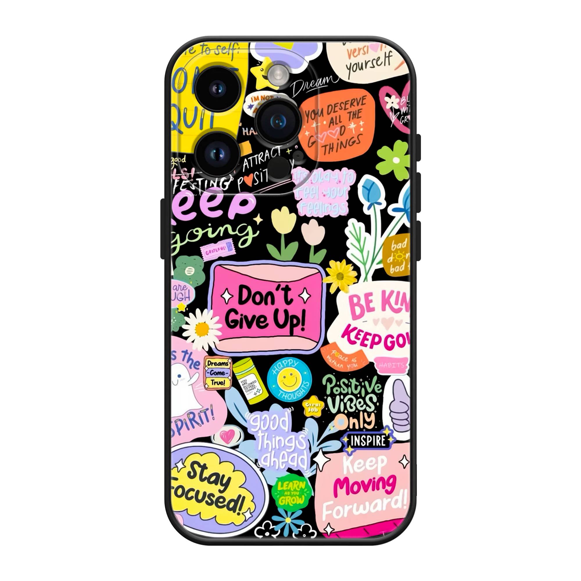 Positive Patchwork Silicone Case image 0