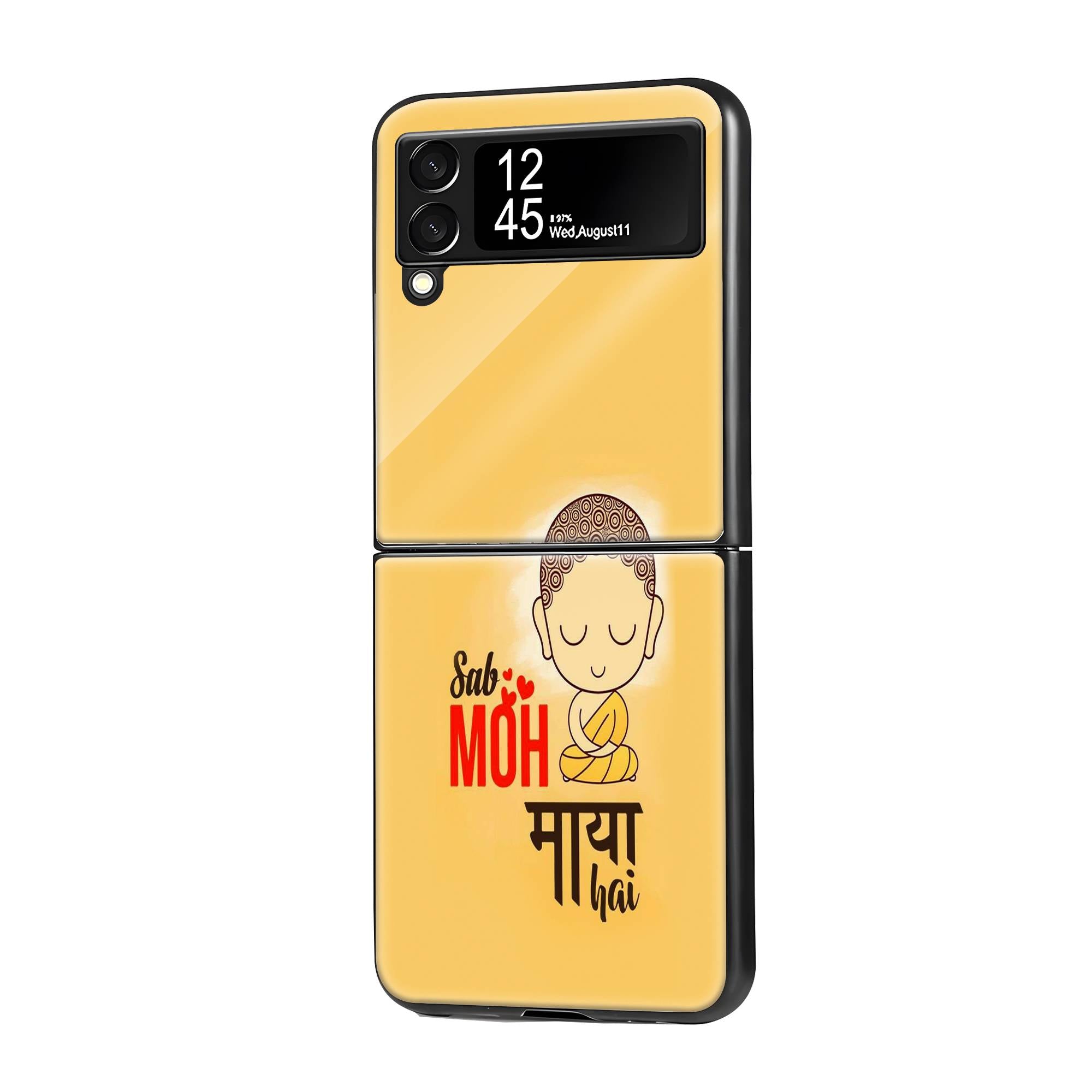 Moh Maya Hai Samsung Z Flip Glass Case image 0