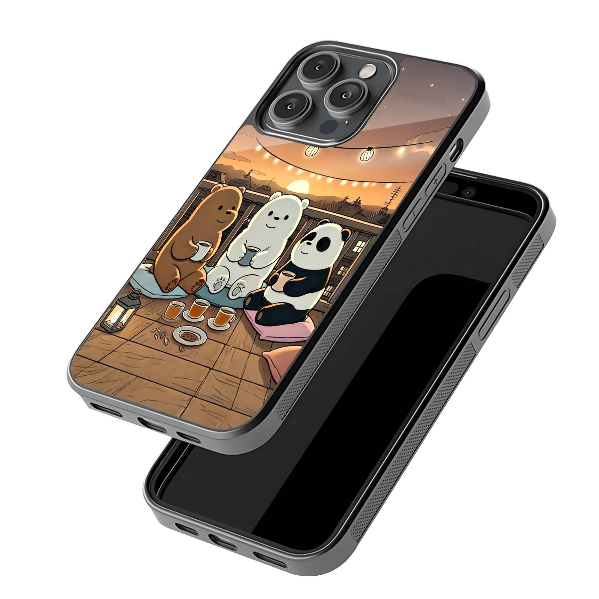 We Bare Bears Glass Case image 2