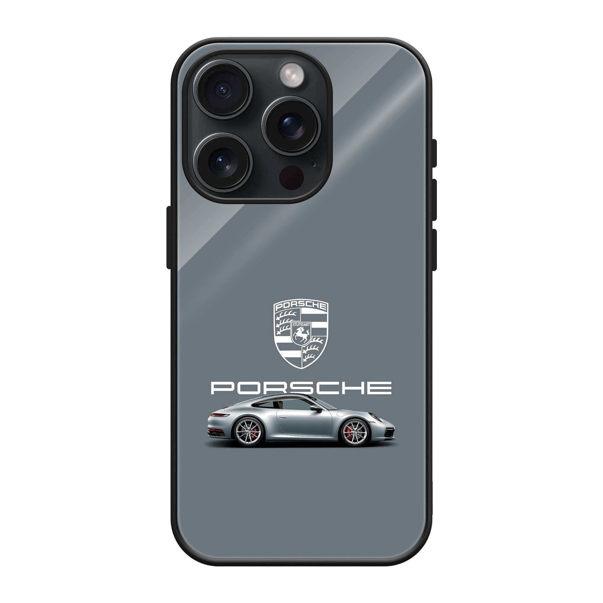 Silver Porsche Glass Case image 0