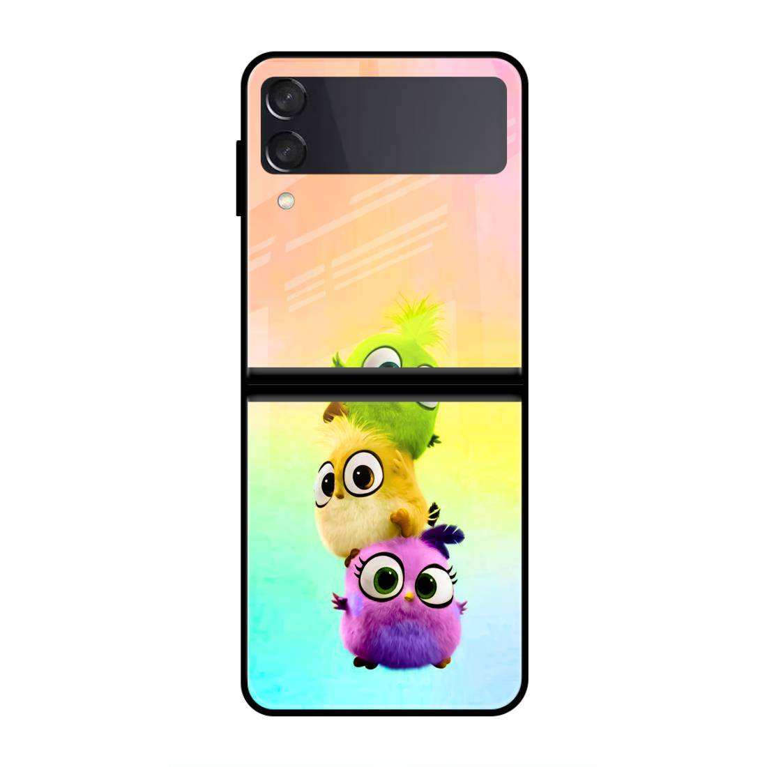 Baby Birds Samsung  Z Flip 3 5G Glass Case image 0