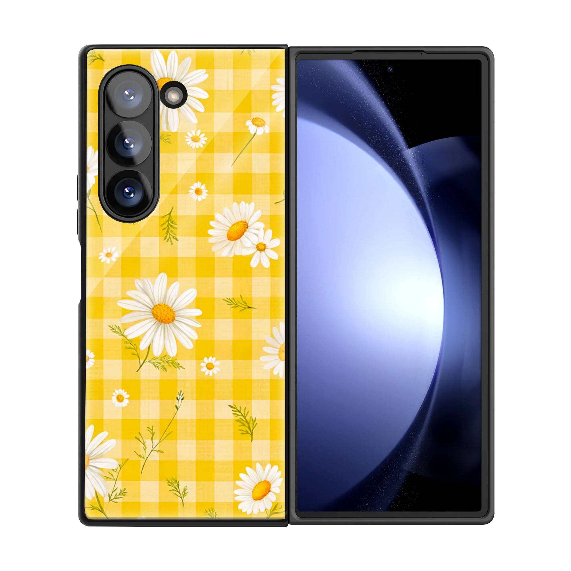 Sunshine Daisies Samsung Z Fold Glass Case image 2