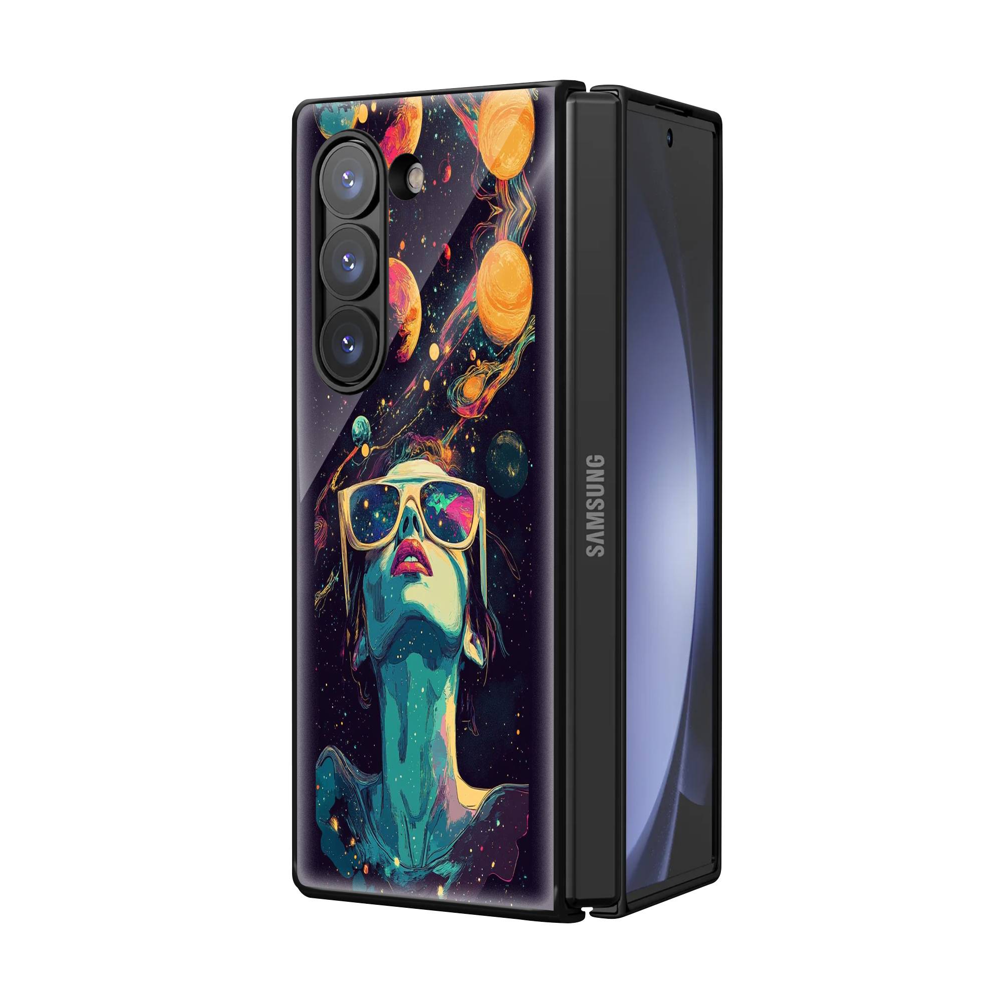 Interstellar Pop Art Samsung Z Fold Glass Case image 1