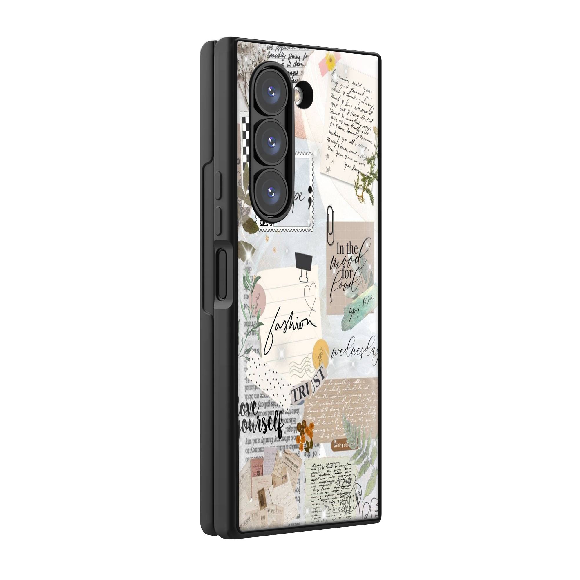 Love yourself Samsung Z Fold Glass Case image 0