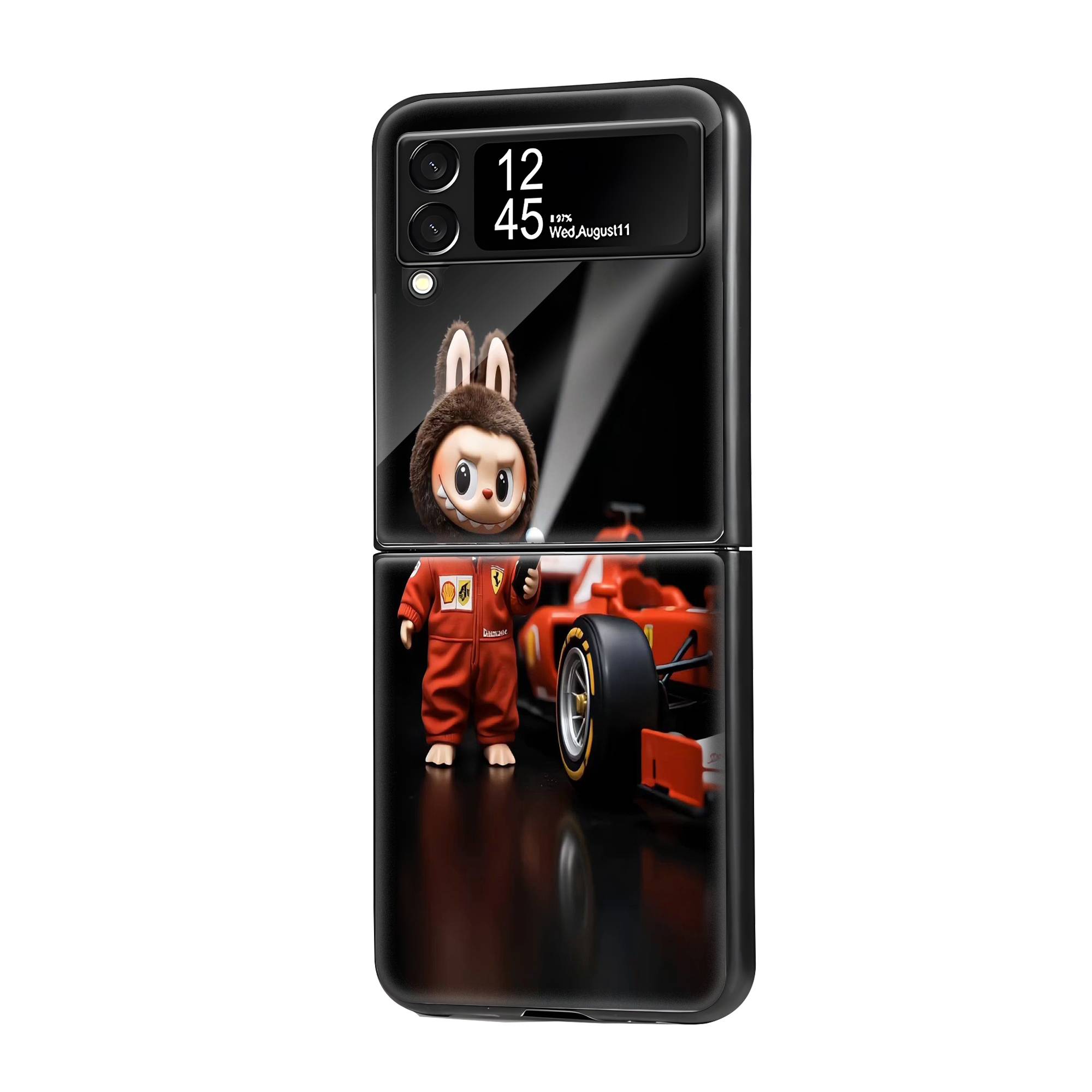 Bunny Racer Samsung Z Flip Glass Case image 0