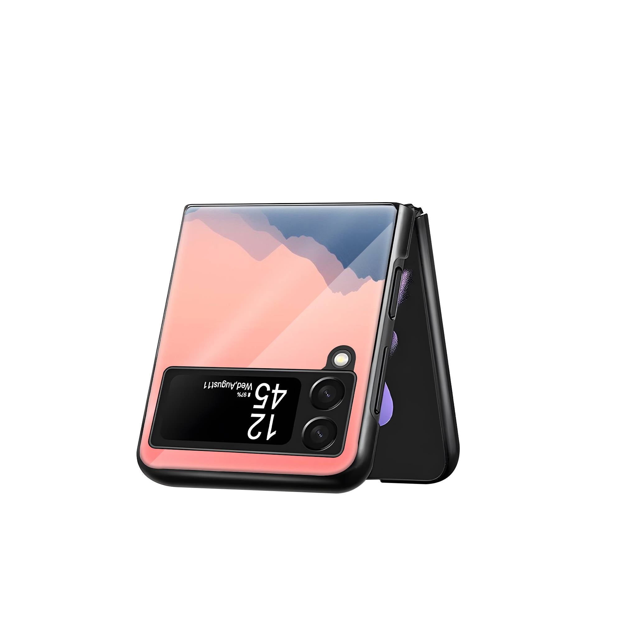 Lake Solitude Samsung Z Flip Glass Case image 2