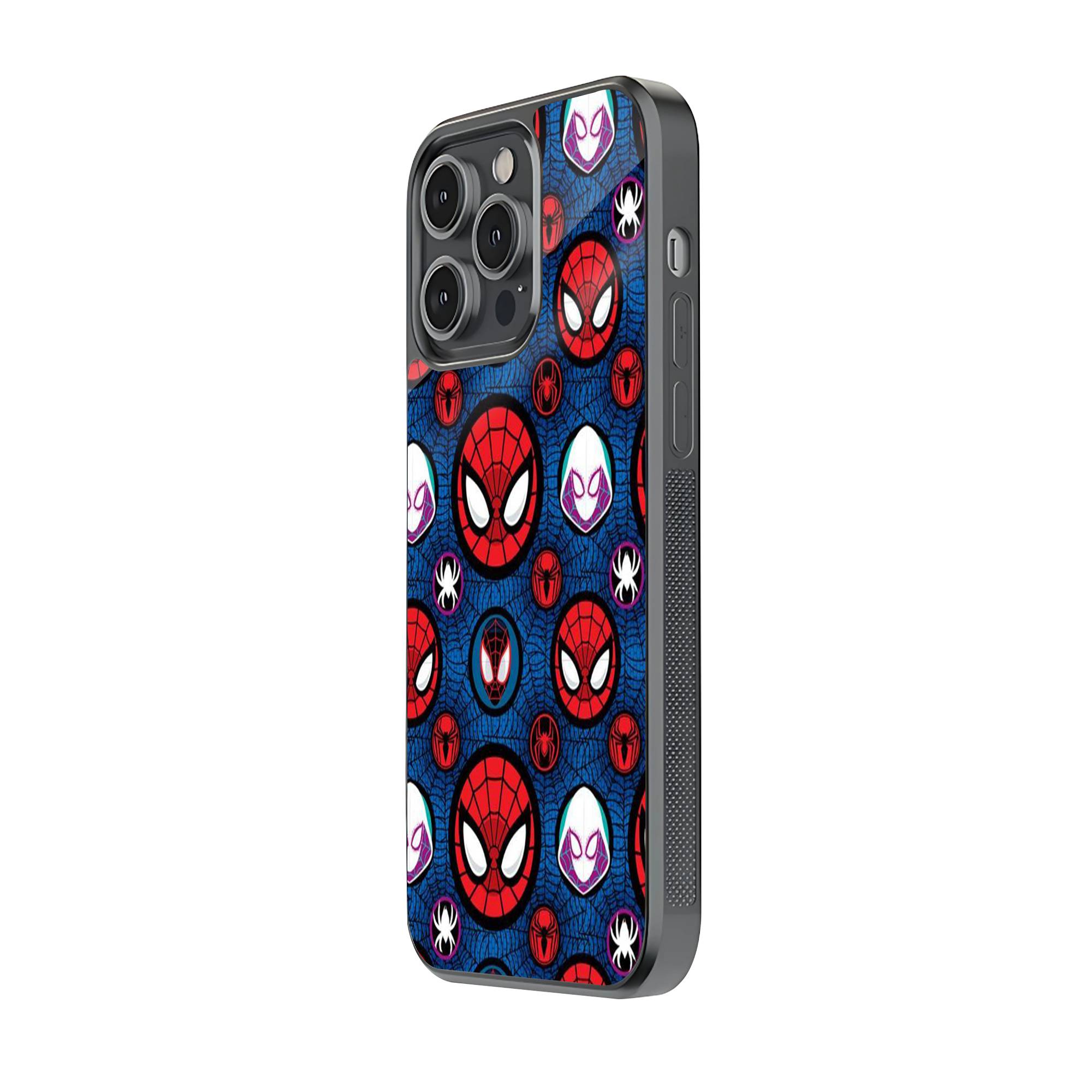 Spiderman Pattern Glass Case image 1