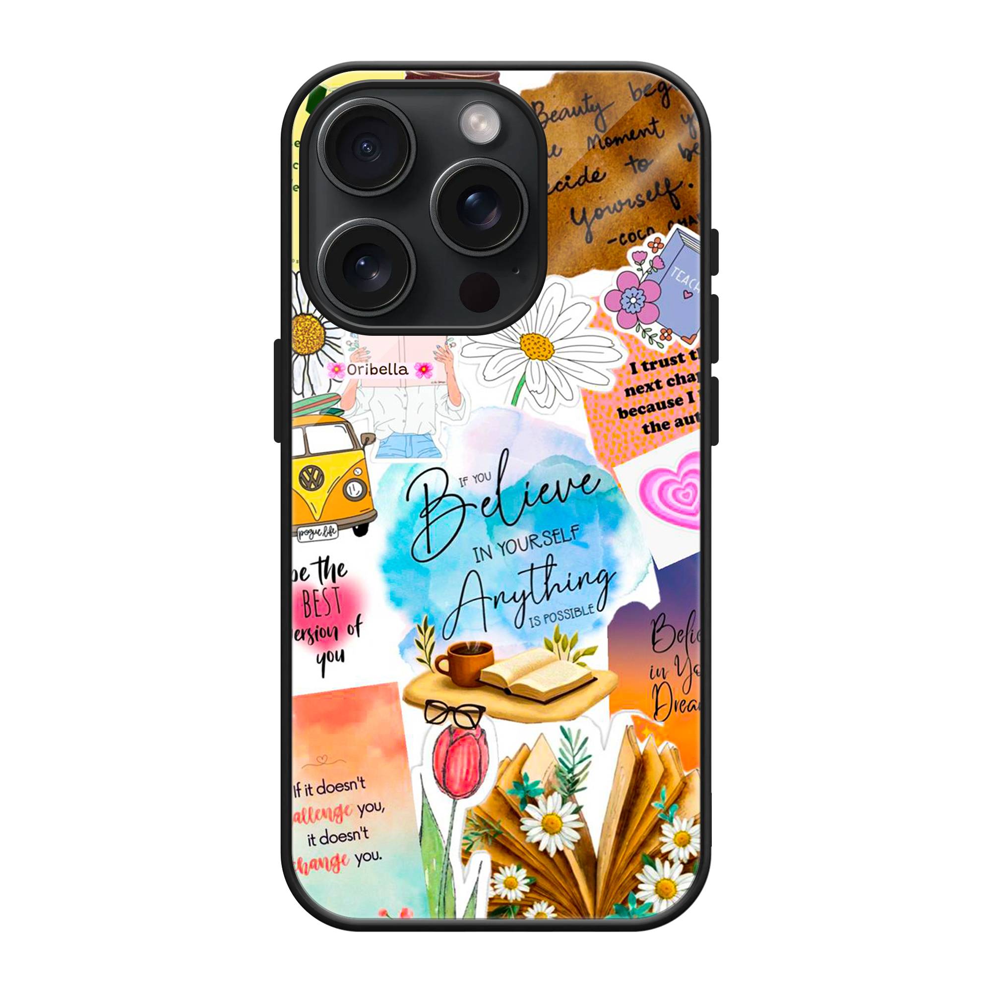 Inspirational Stickers Glass Case image 0