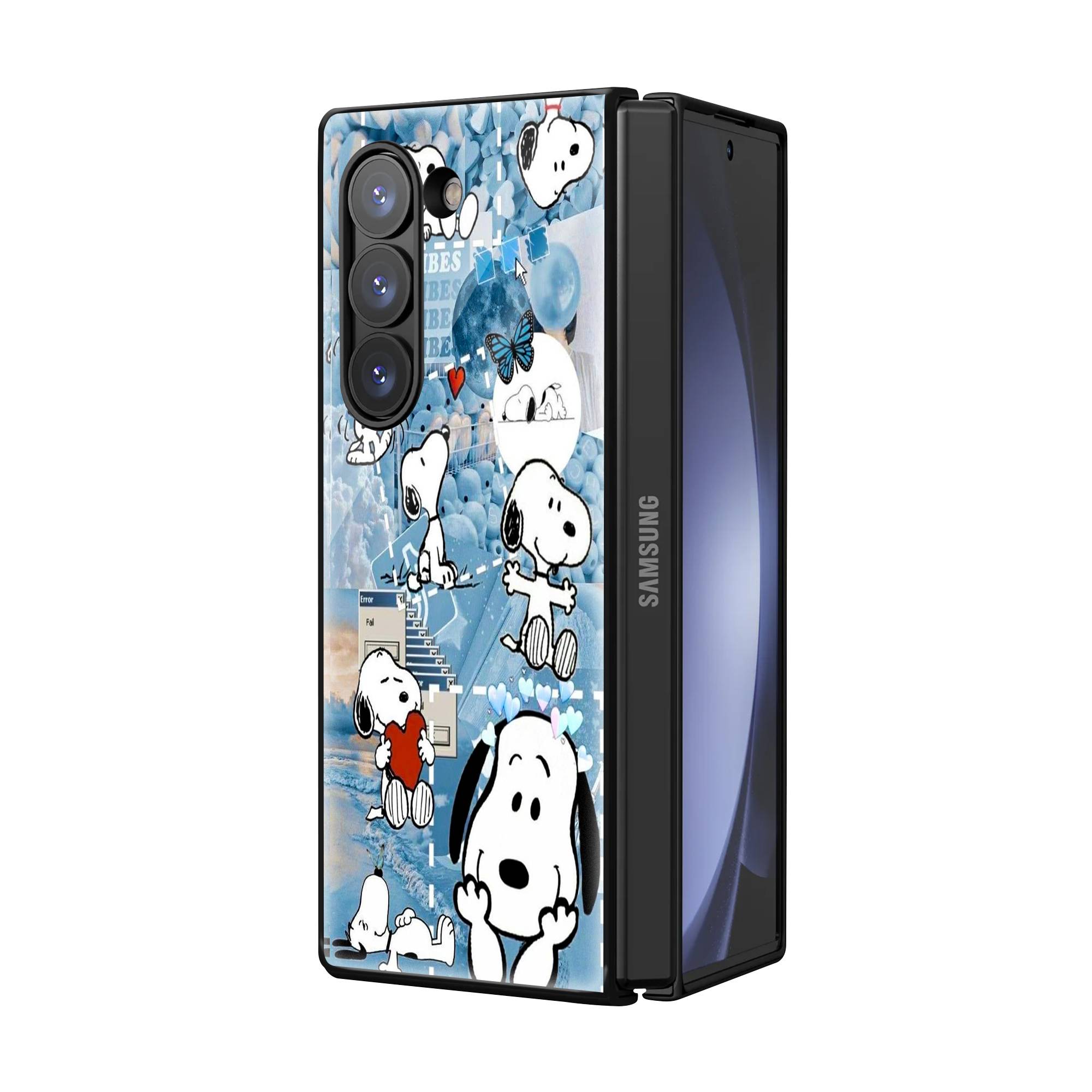 Snoopy Samsung Z Fold Glass Case image 1
