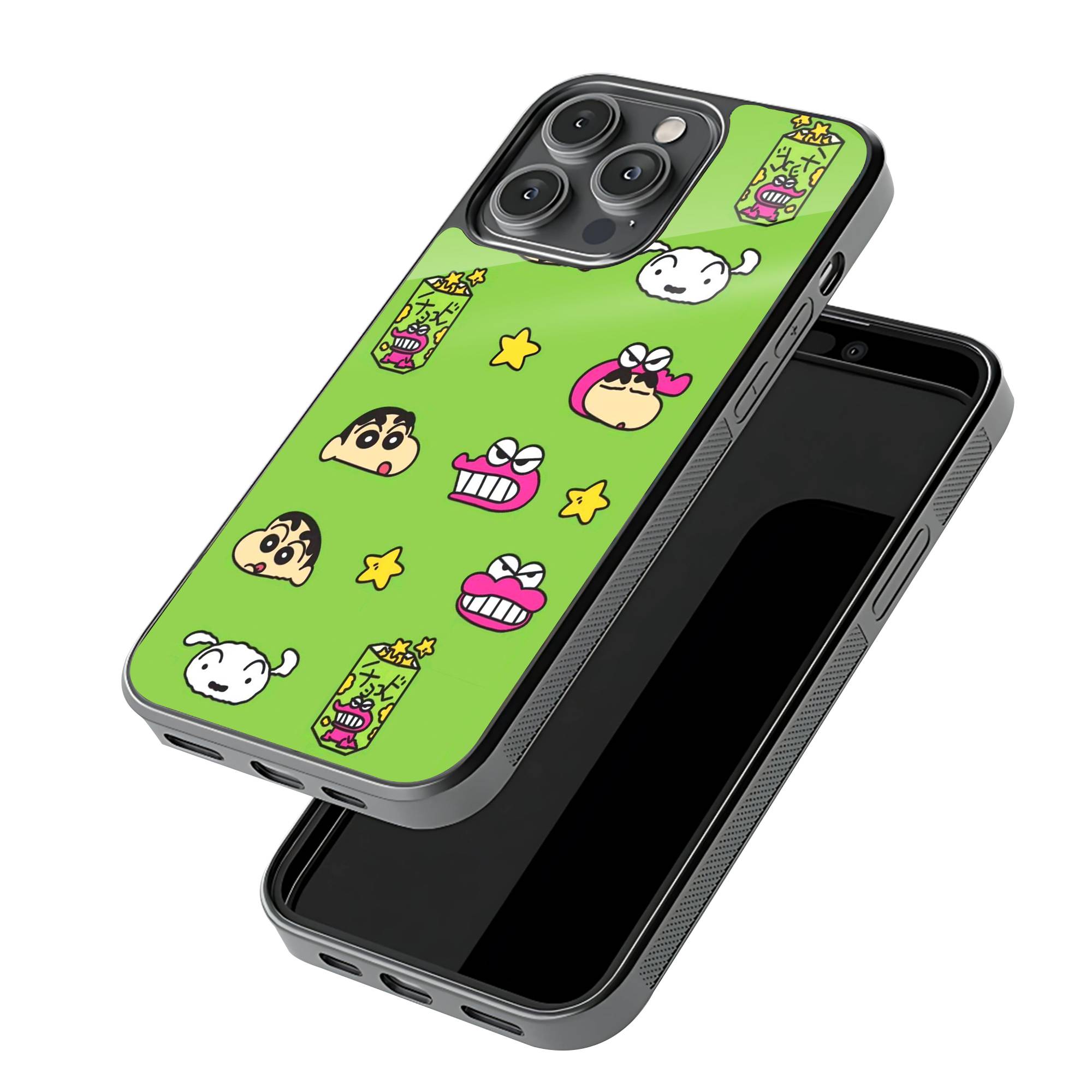 Playful Shin-chan Glass Case image 2