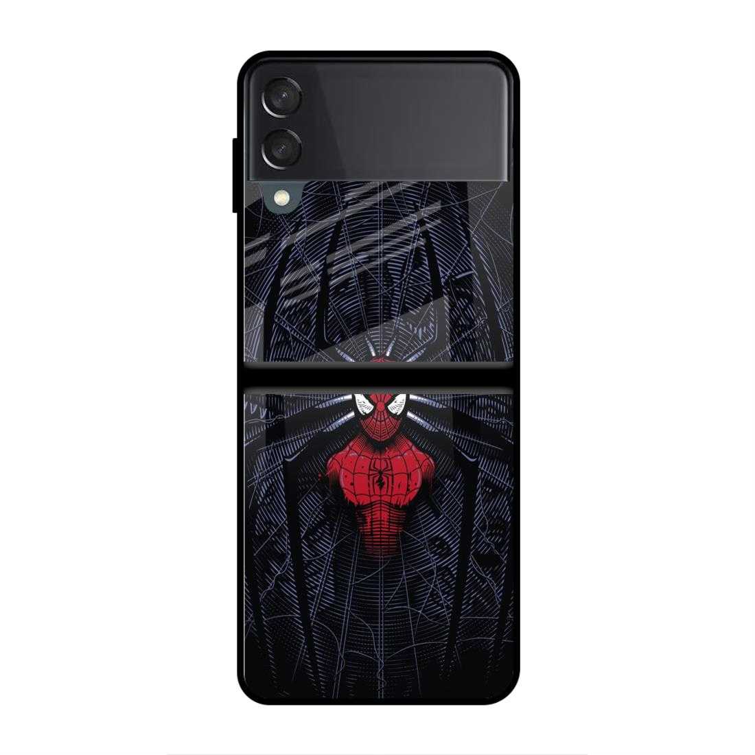 Dark Spider-Man Samsung Z Flip 4 Glass Case image 0