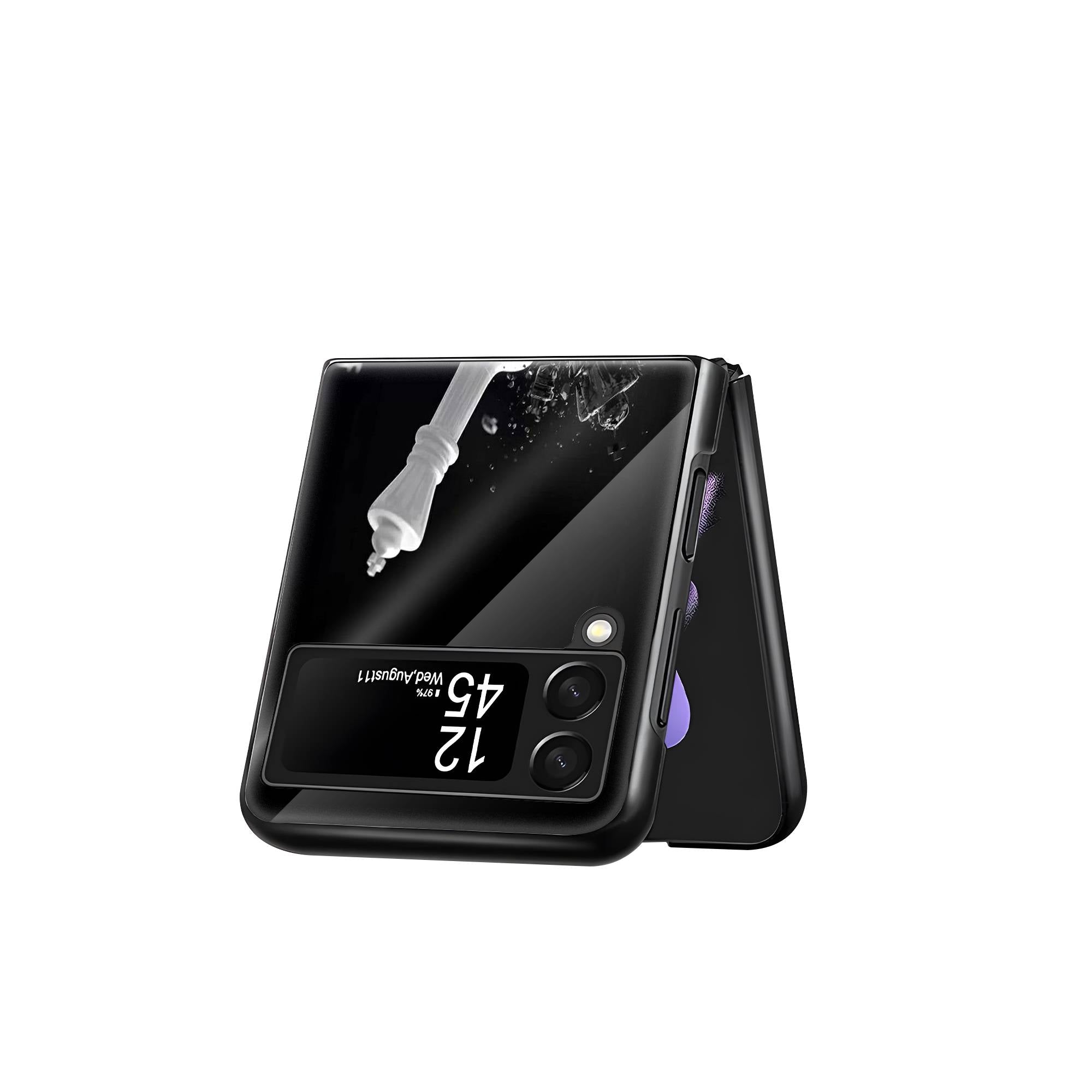 Chess Artistic Samsung Z Flip Glass Case image 2