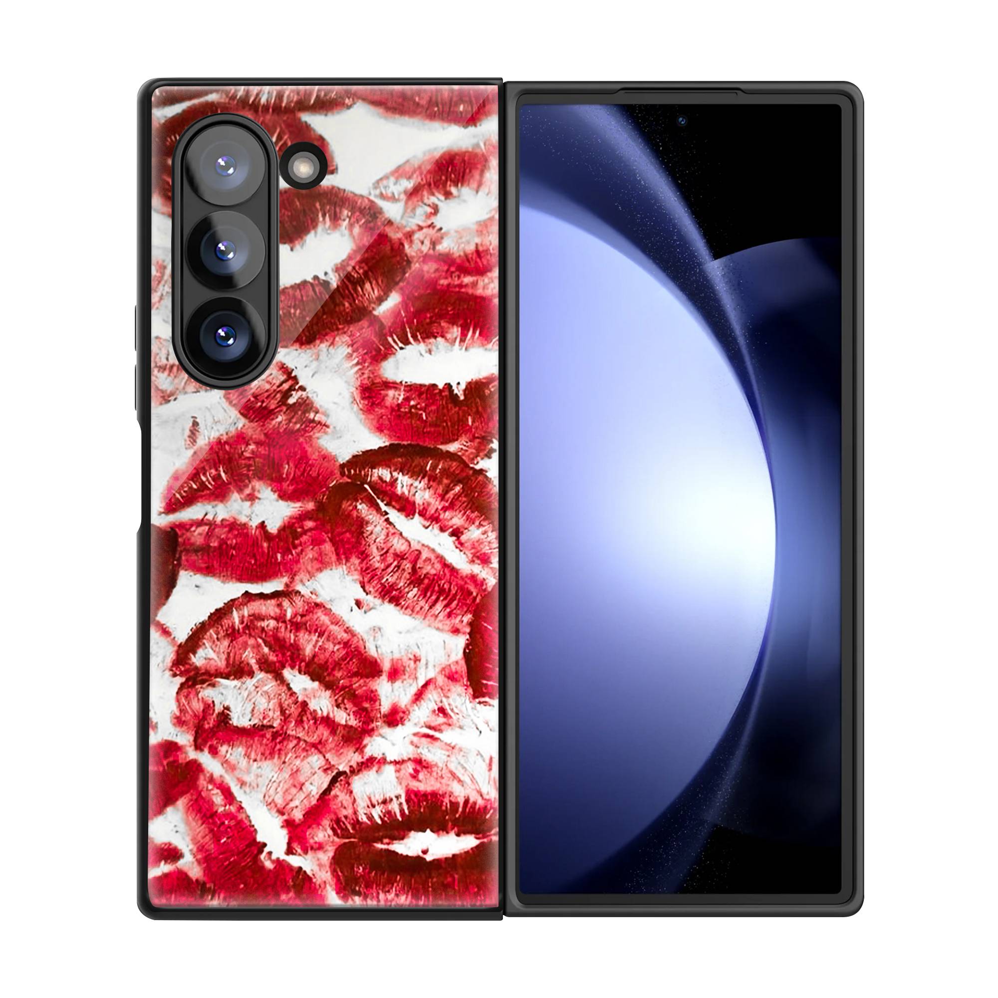 Lipstick Samsung Z Fold Glass Case image 2