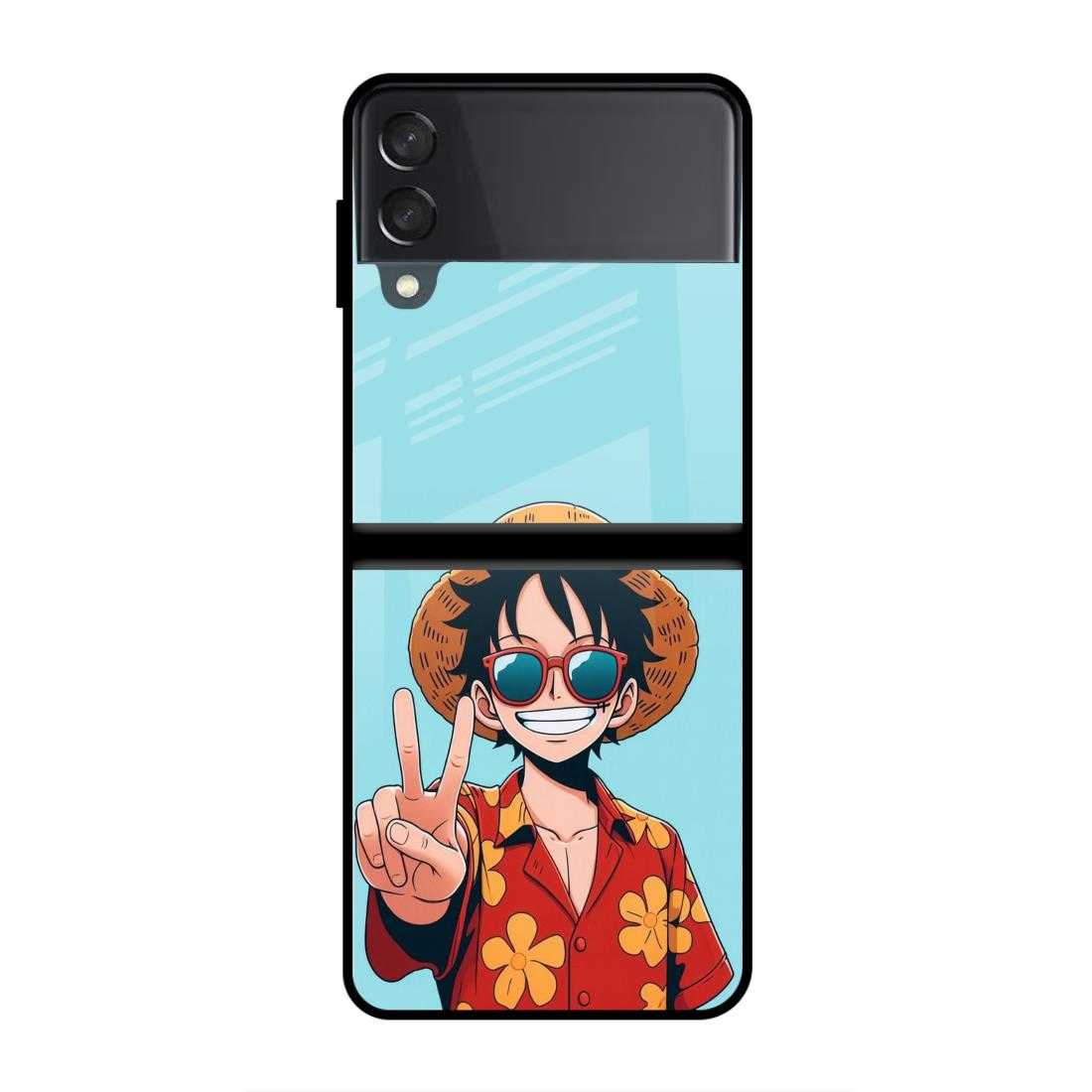 Manga Anime Samsung  Z Flip 4 Glass Case image 0