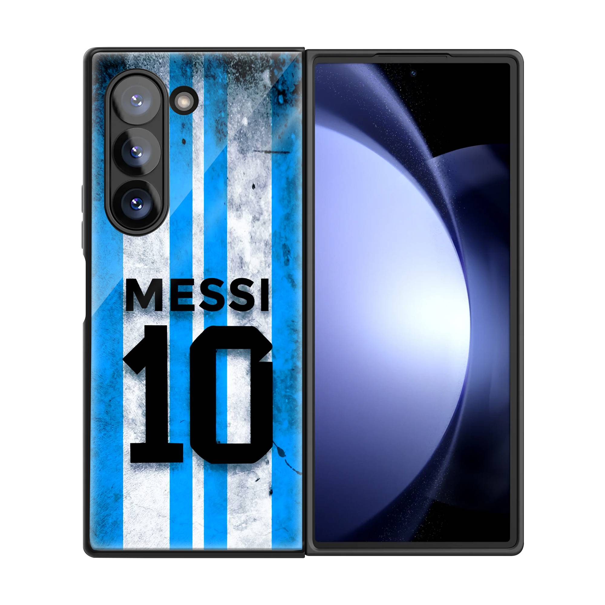 Messi Argentina Samsung Z Fold Glass Case image 2
