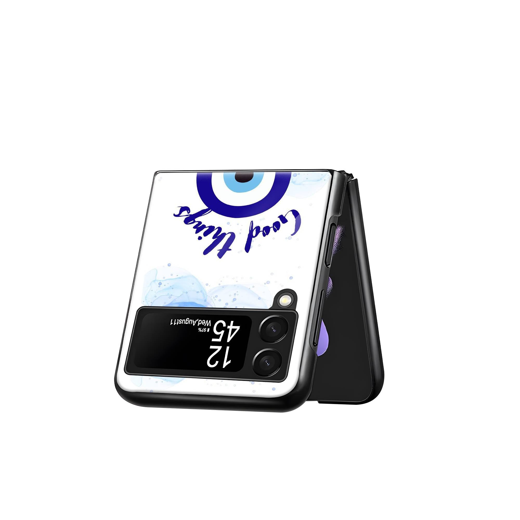 Lucky Eye Samsung Z Flip Glass Case image 2