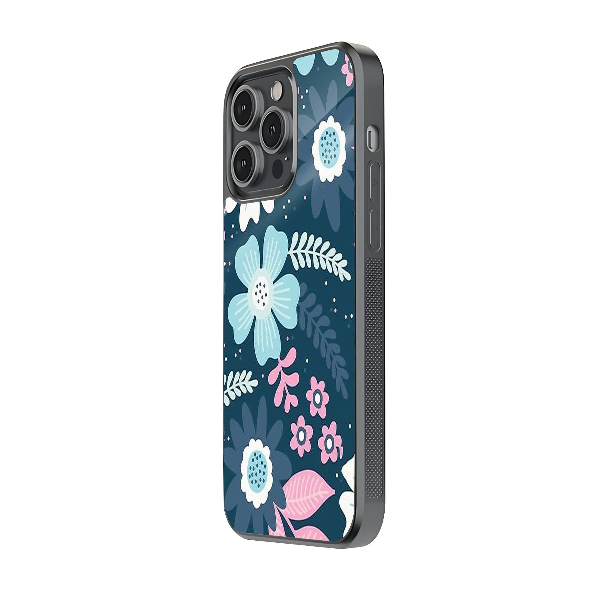 Cutesy Floral Glass Case image 1