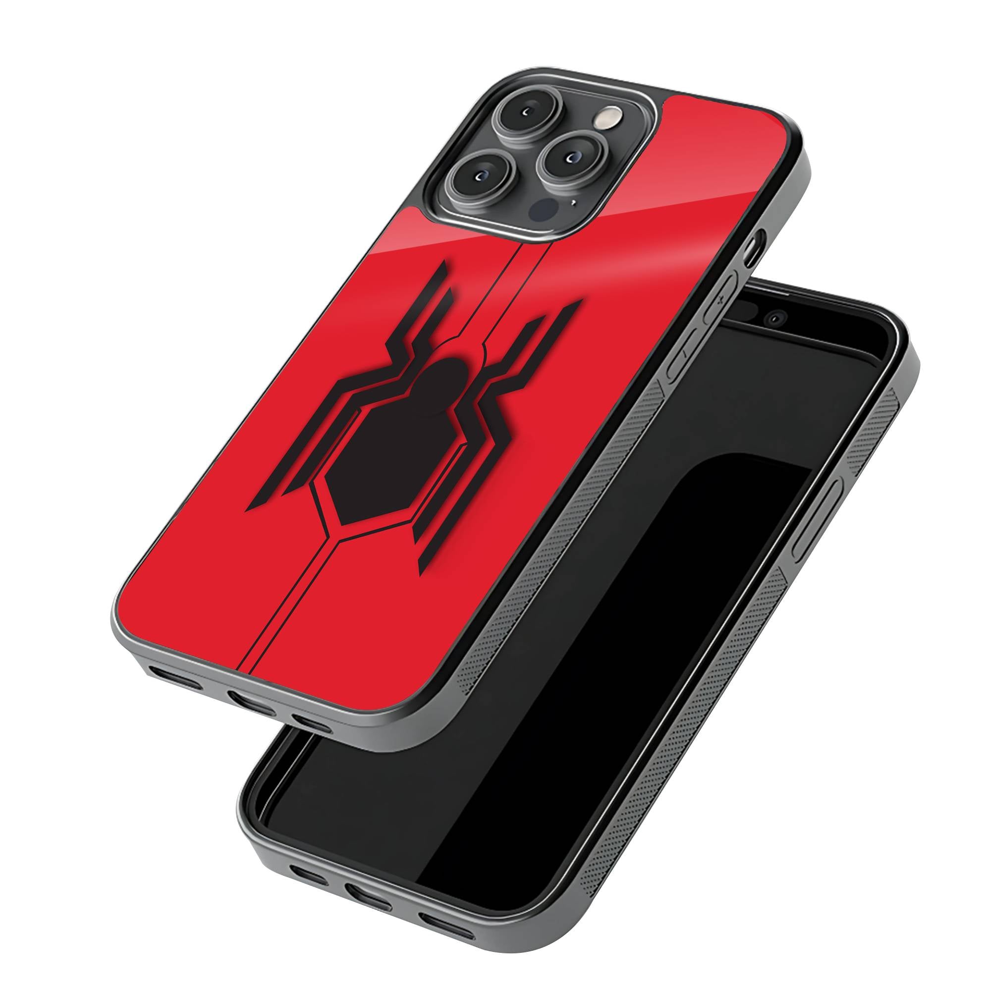 Spiderman Logo Glass Case image 2