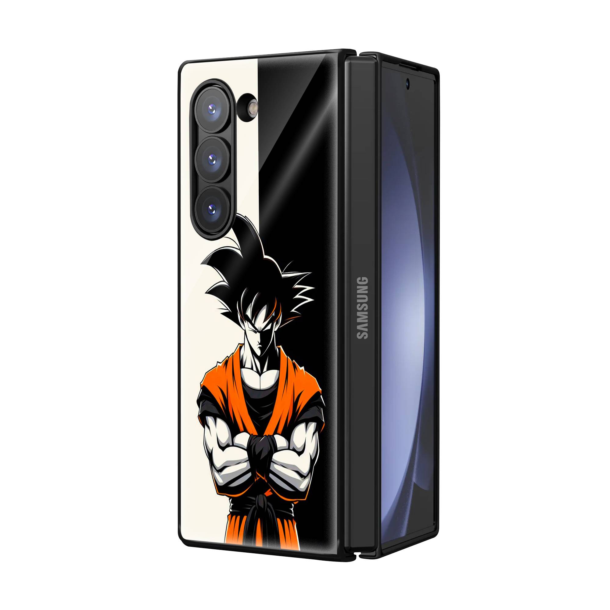 Son Goku Samsung Z Fold Glass Case image 1