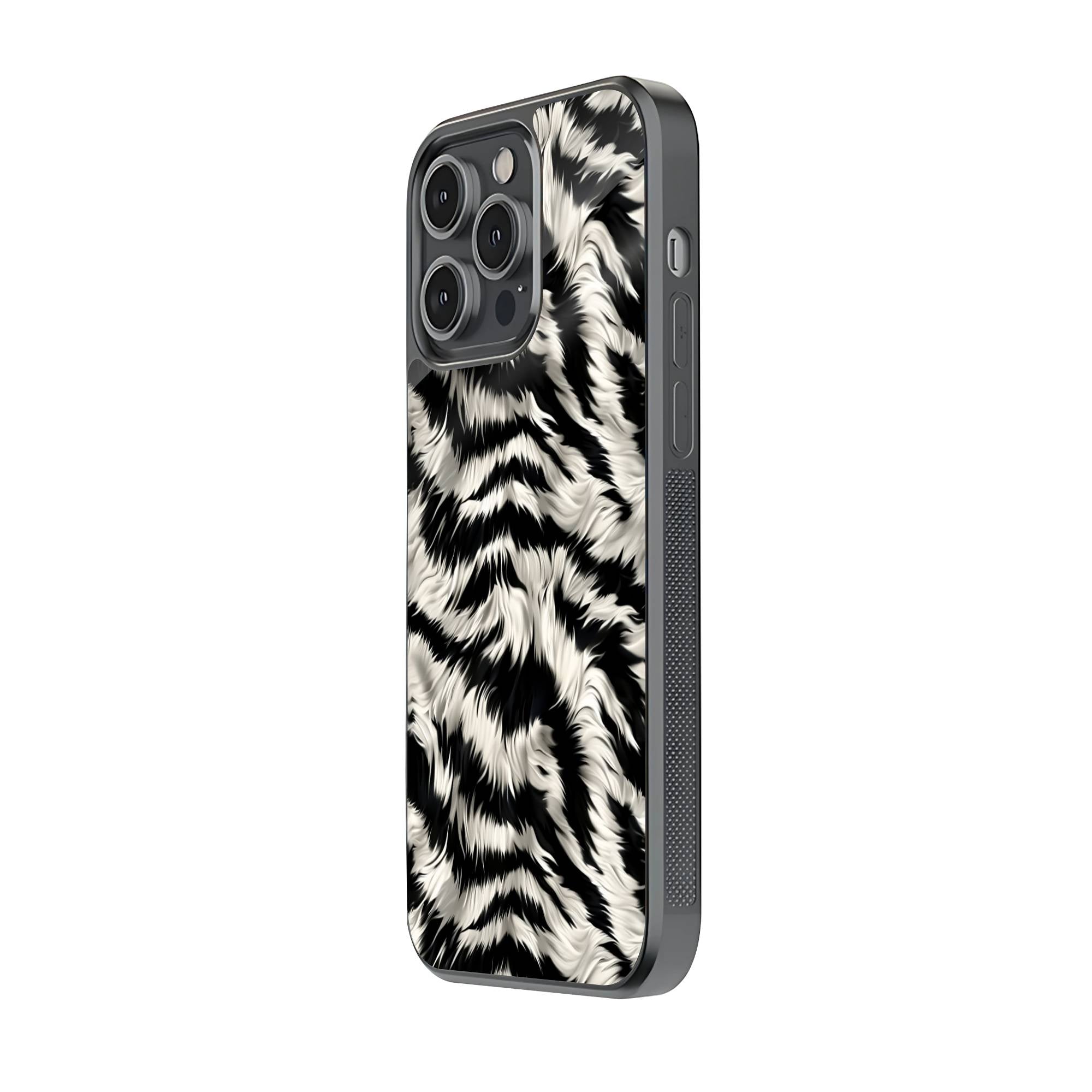 Zebra Fur Glass Case image 1