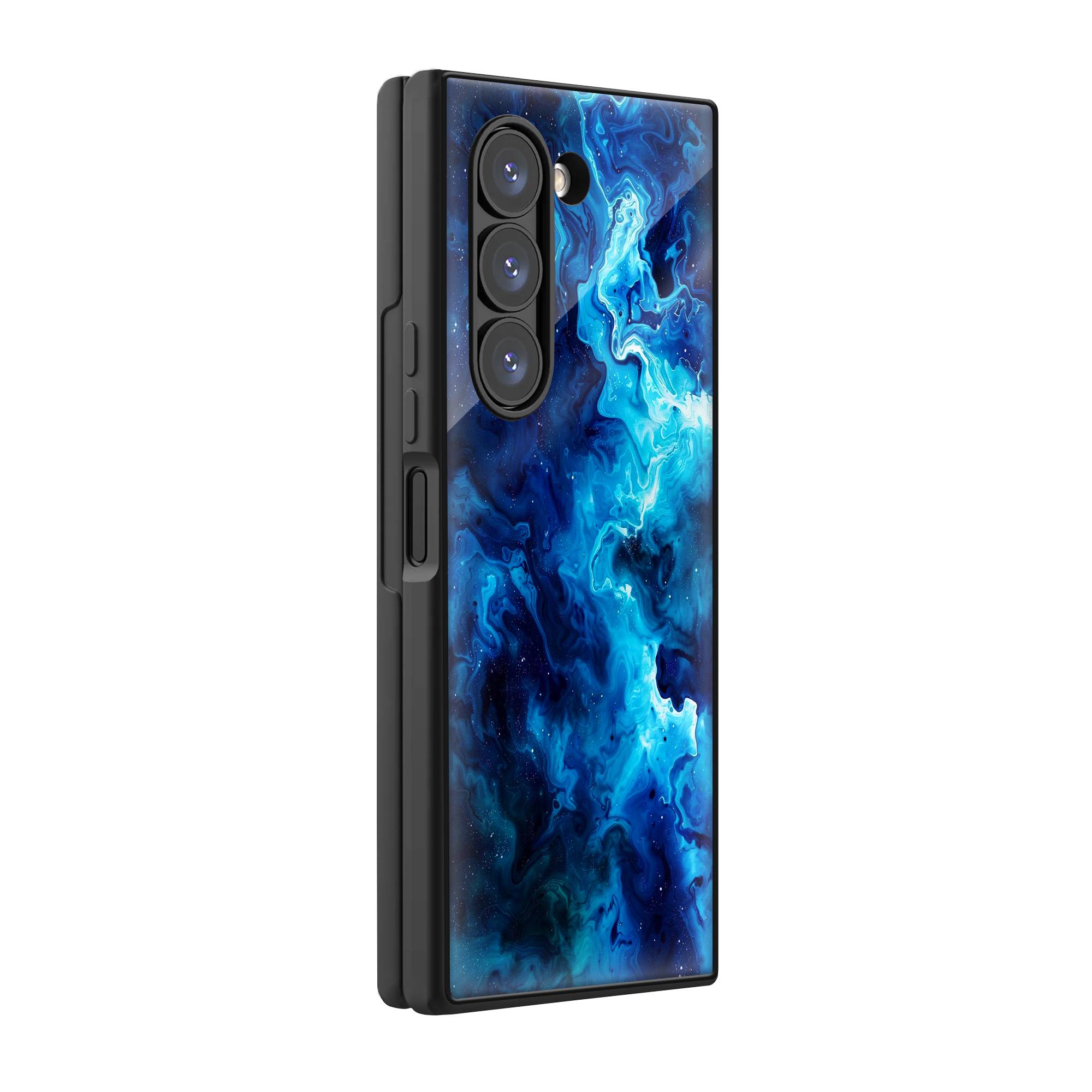 Starry Ocean Samsung Z Fold Glass Case image 0