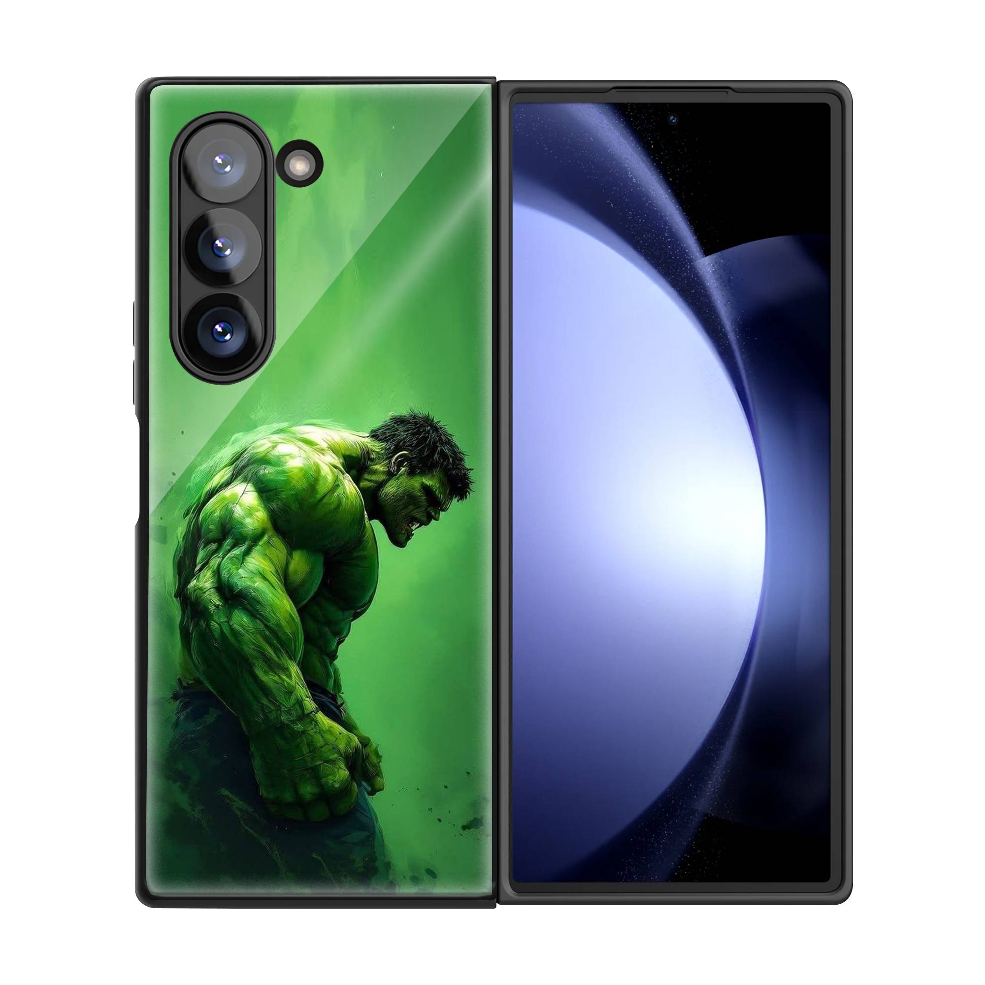 Savage Hulk Samsung Z Fold Glass Case image 2