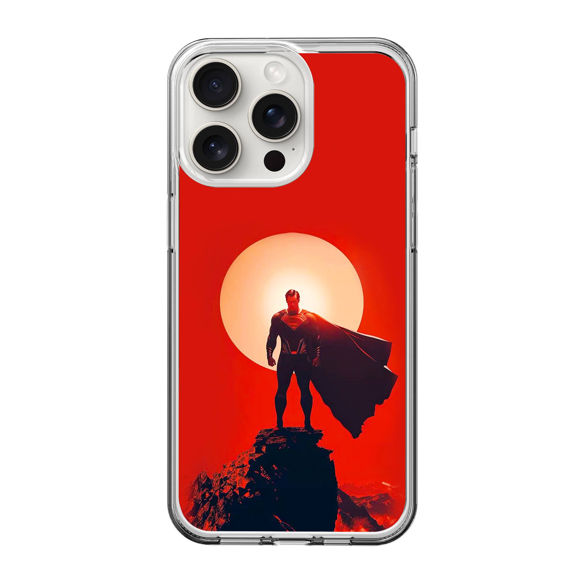 Silhouette Superman Clear Case image 0