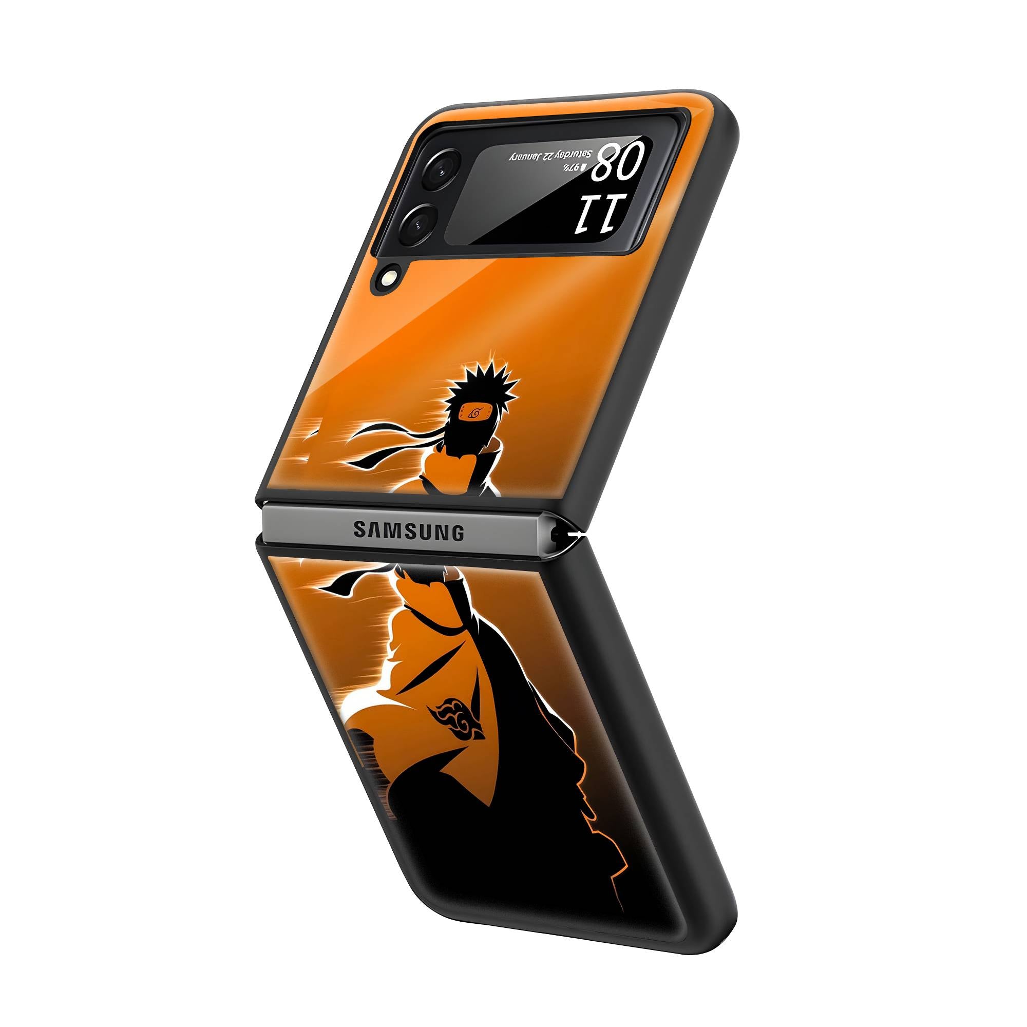 Anime Samsung Z Flip Glass Case image 1