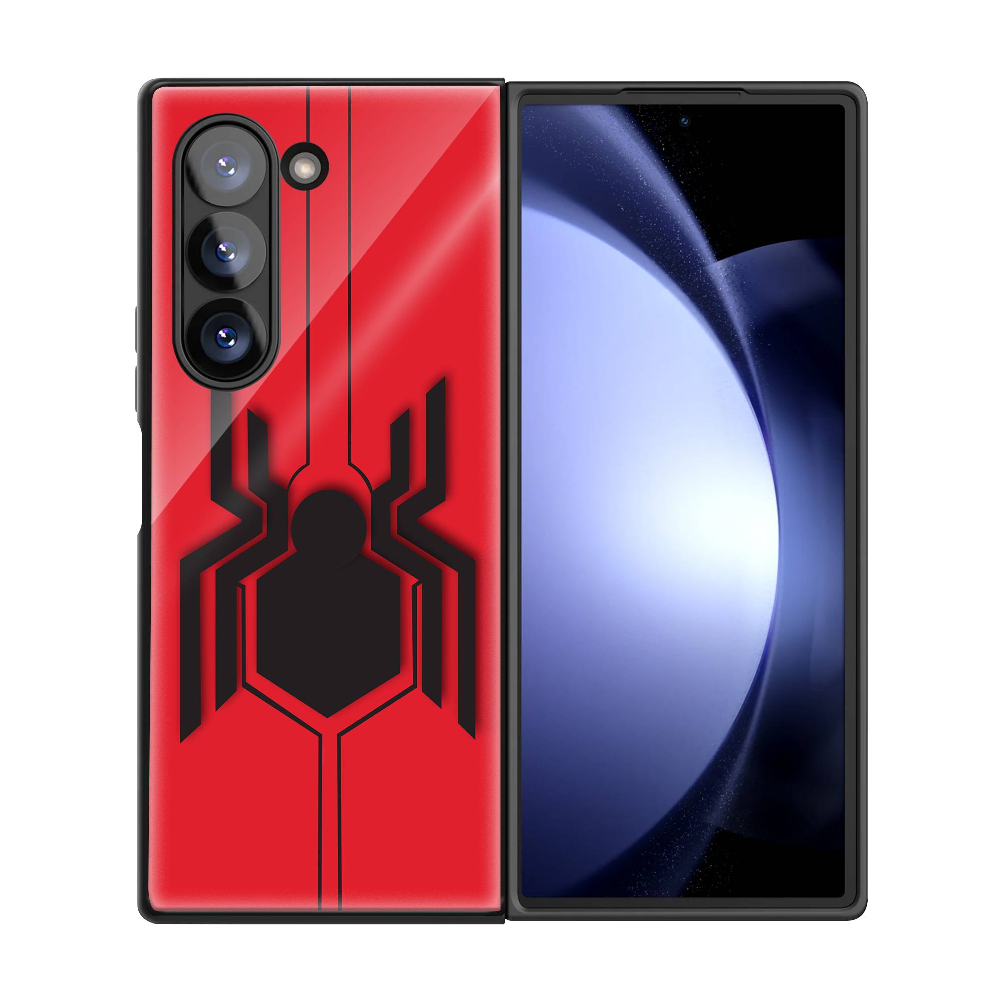 Spiderman Logo Samsung Z Fold Glass Case image 2