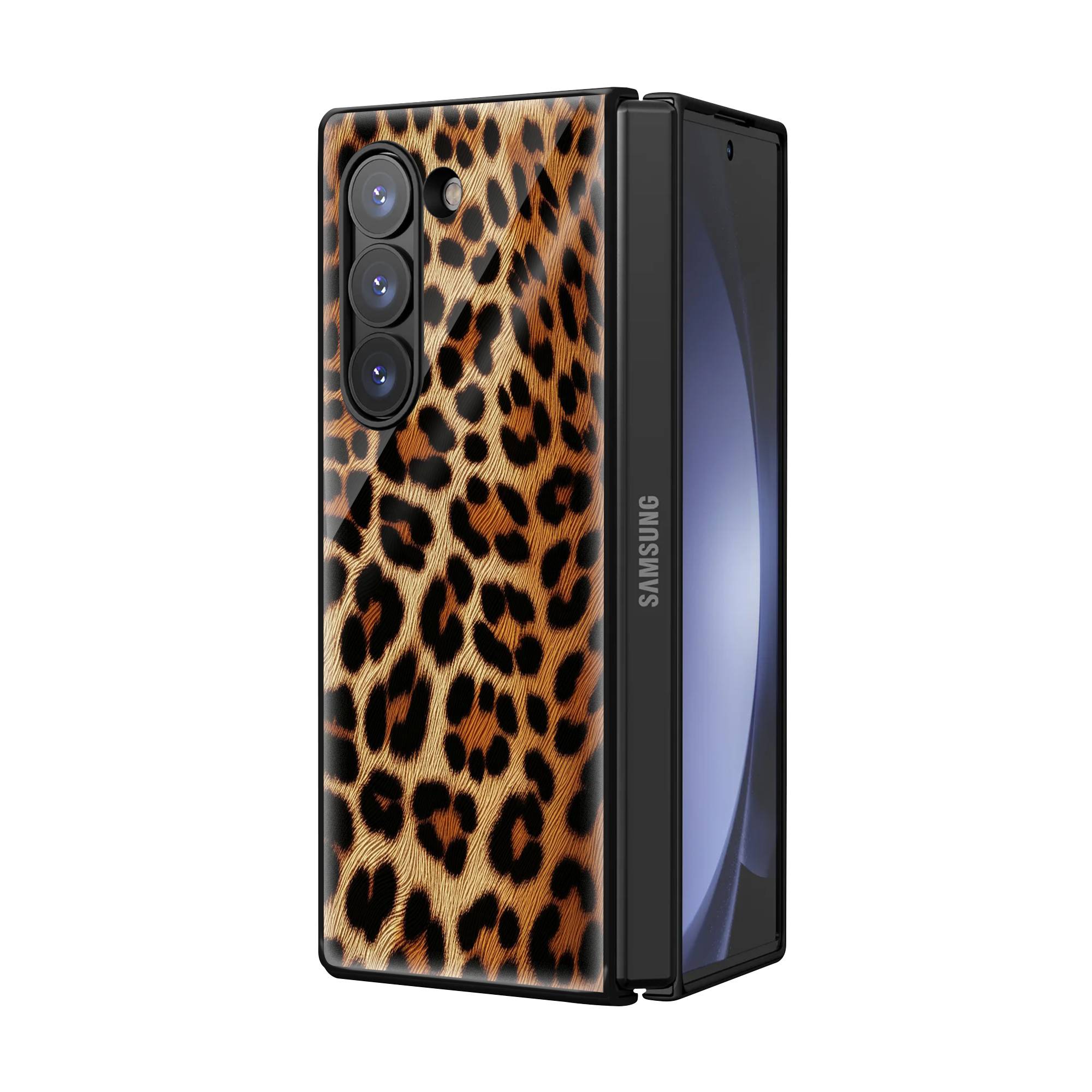 Wild Spots Samsung Z Fold Glass Case image 1