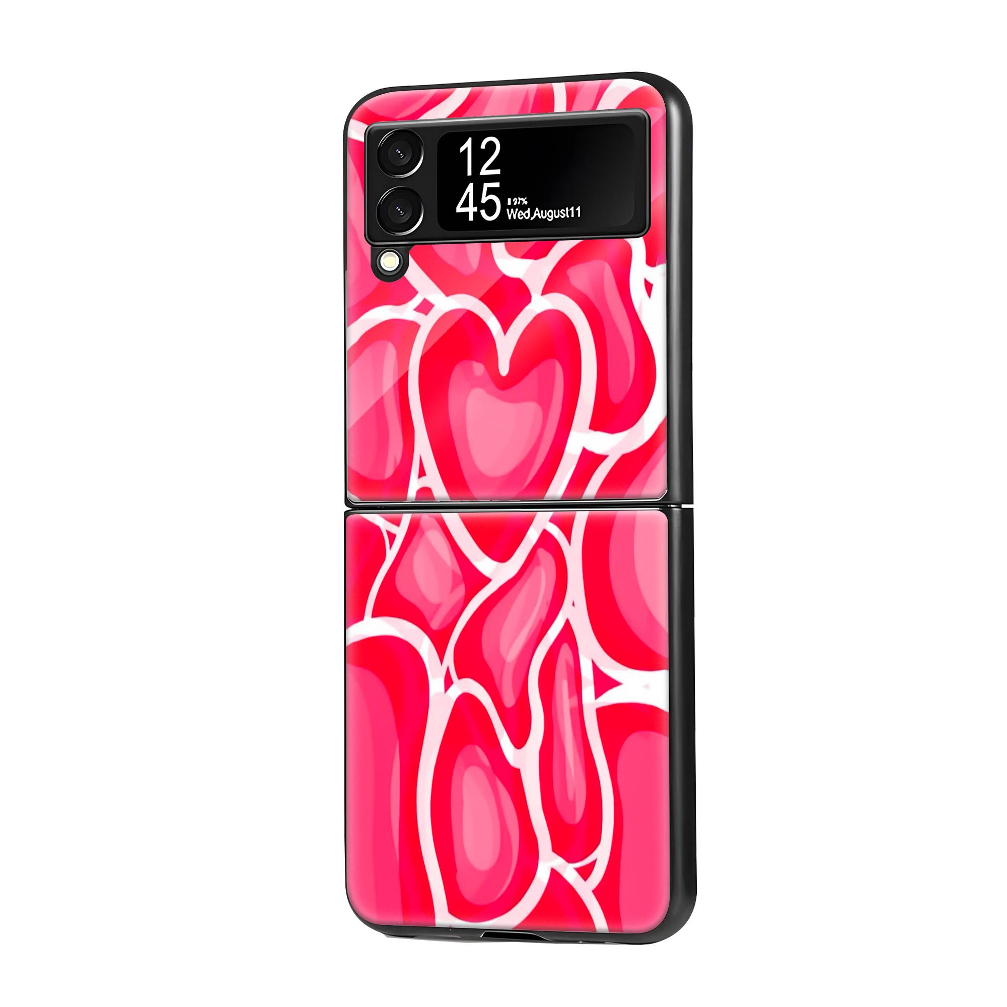 Love Blooms Samsung Z Flip Glass Case image 0