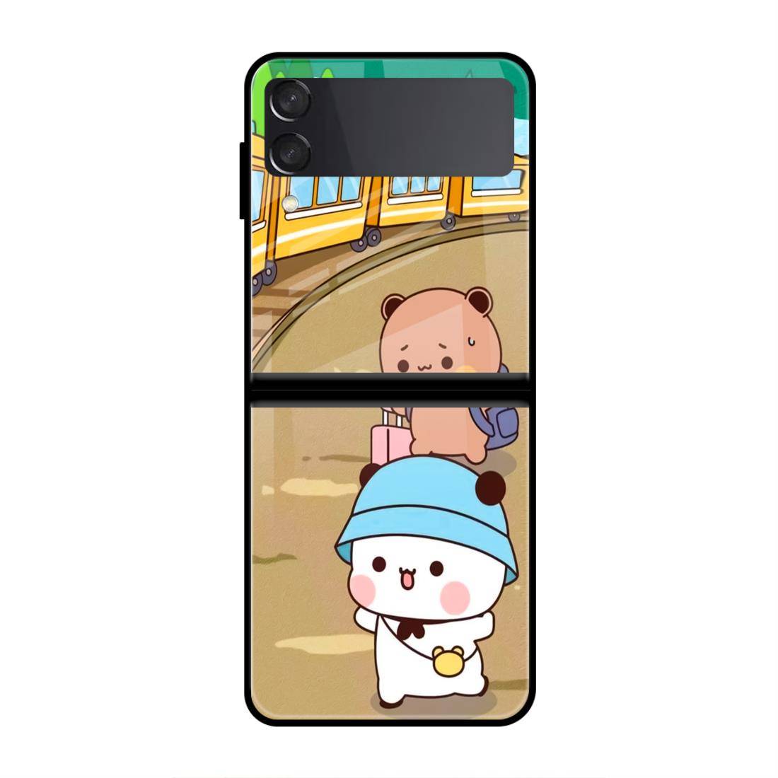 Bubu Dudu Samsung  Z Flip 3 5G Glass Case image 0