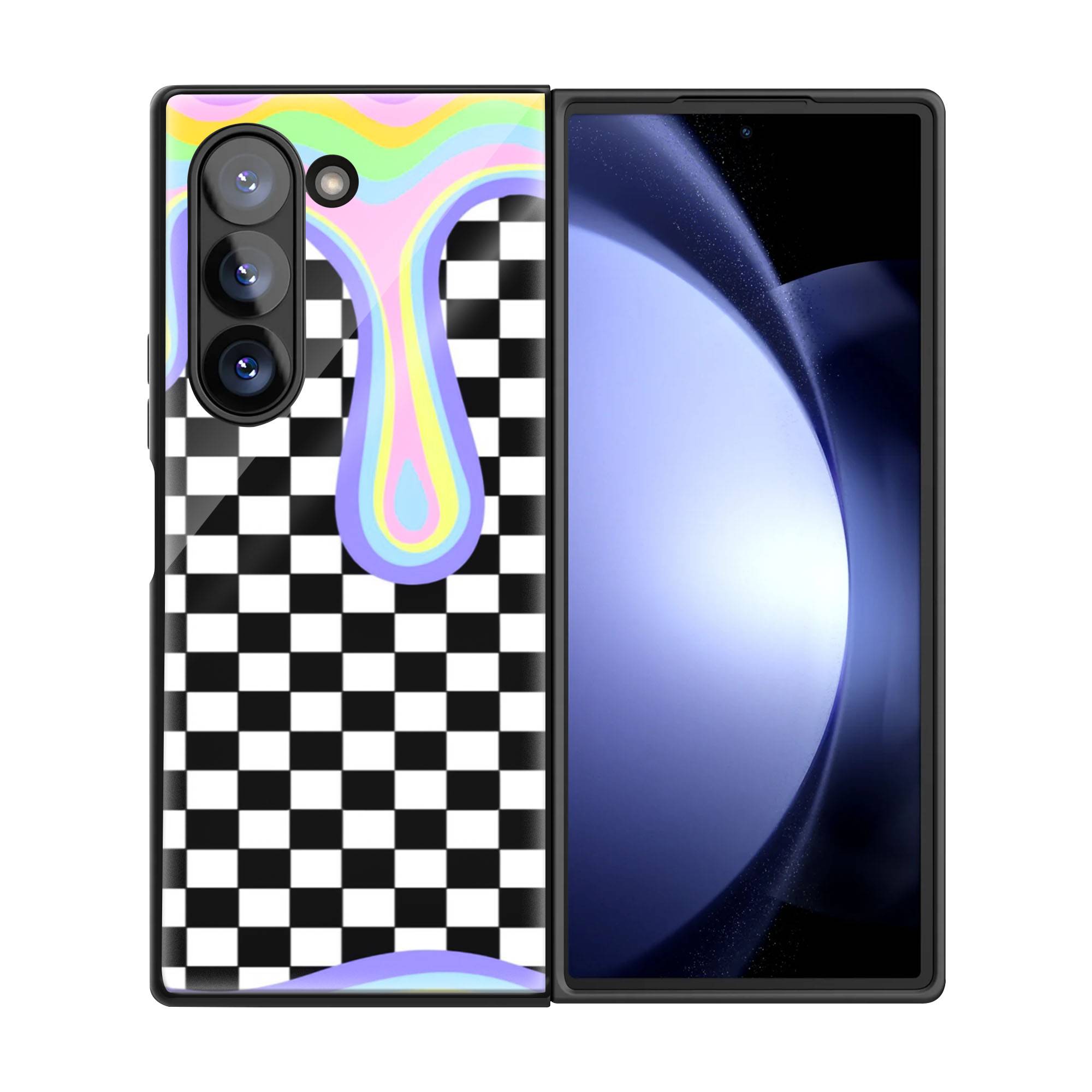 Vibrant Drip Samsung Z Fold Glass Case image 2