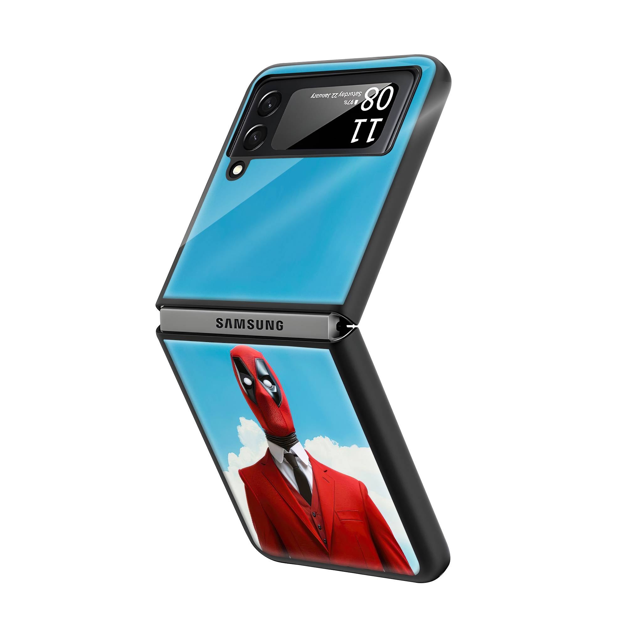 Gentleman Samsung Z Flip Glass Case image 1