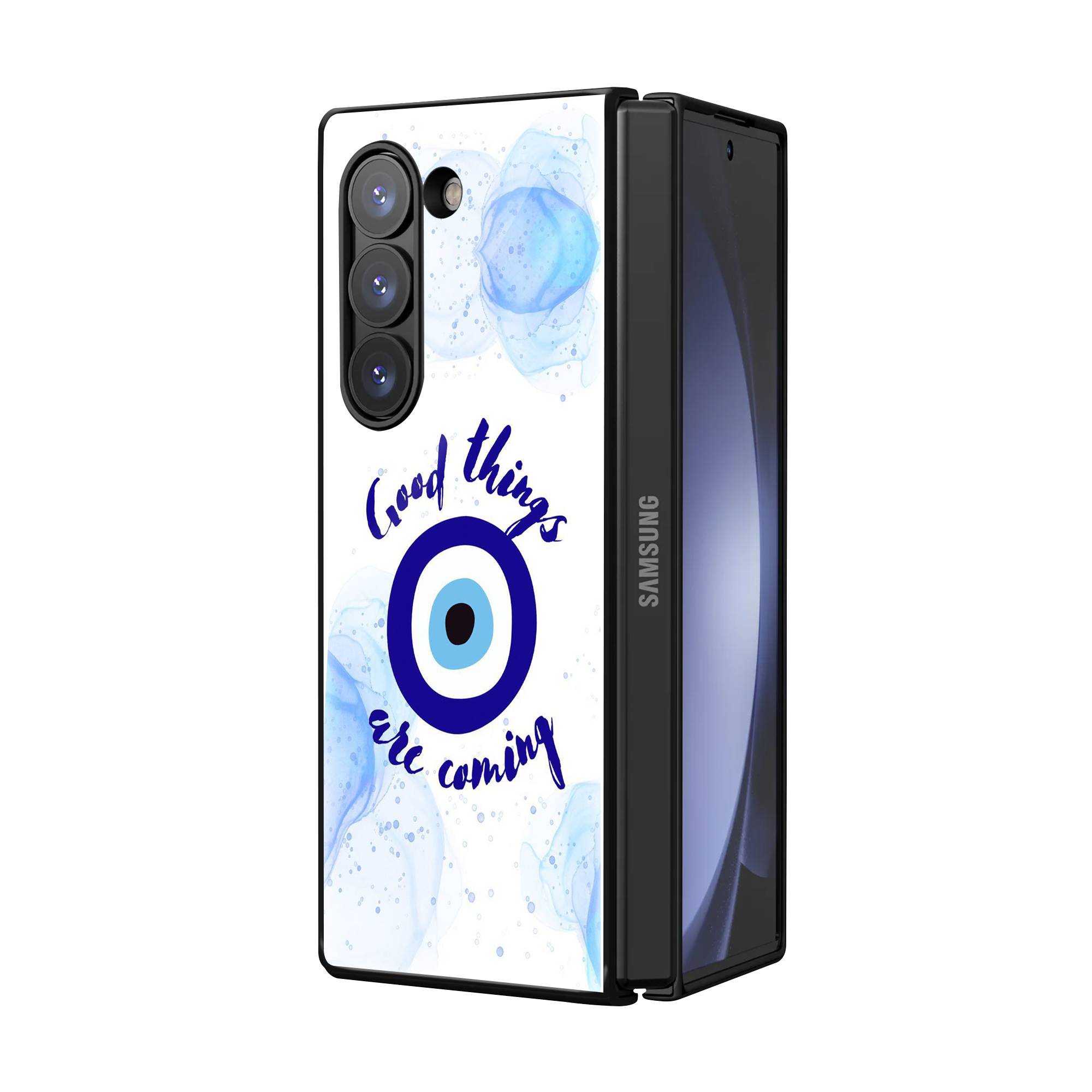 Lucky Eye Samsung Z Fold Glass Case image 1