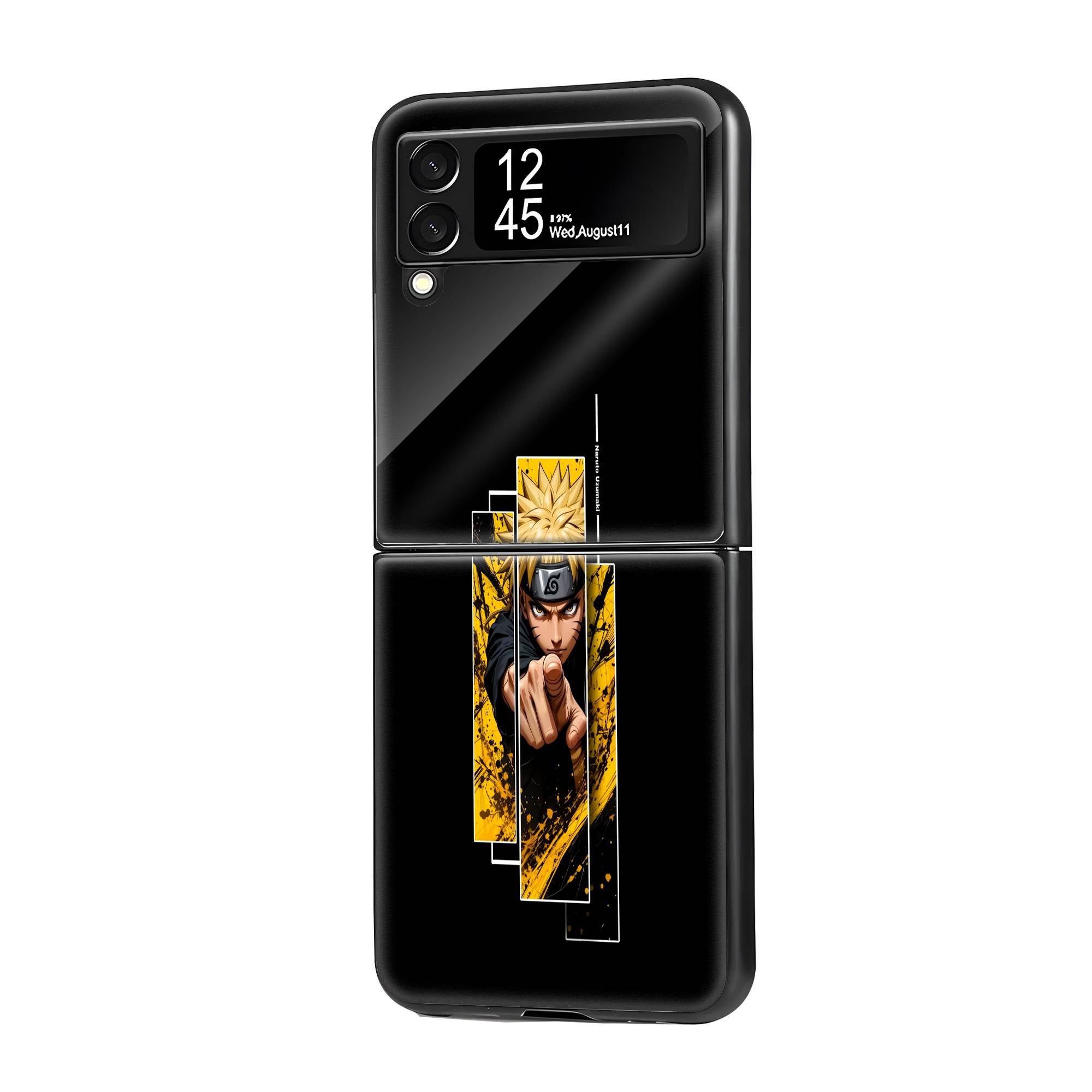 Naruto Uzumaki Samsung Z Flip Glass Case image 0