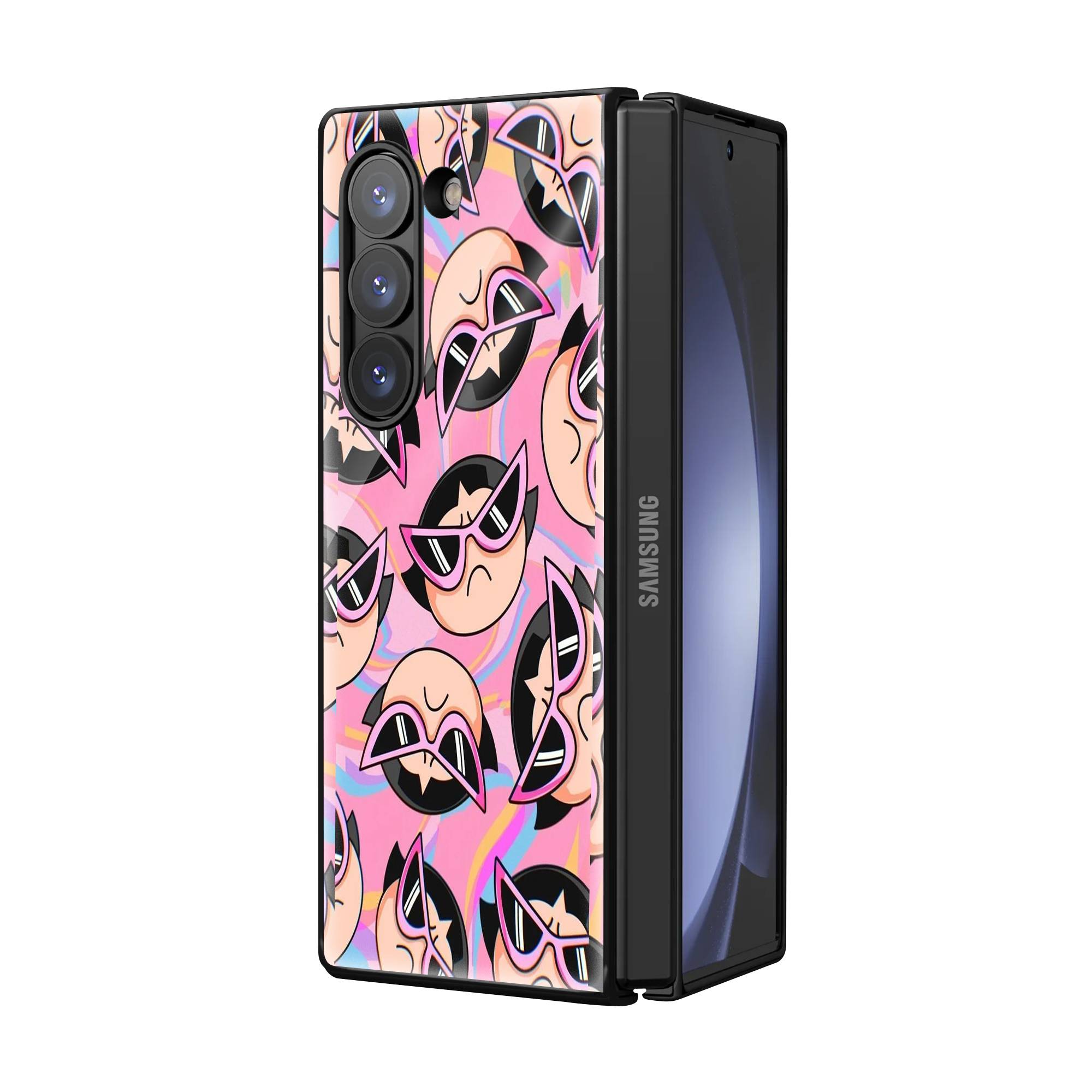 Power Puff Samsung Z Fold Glass Case image 1