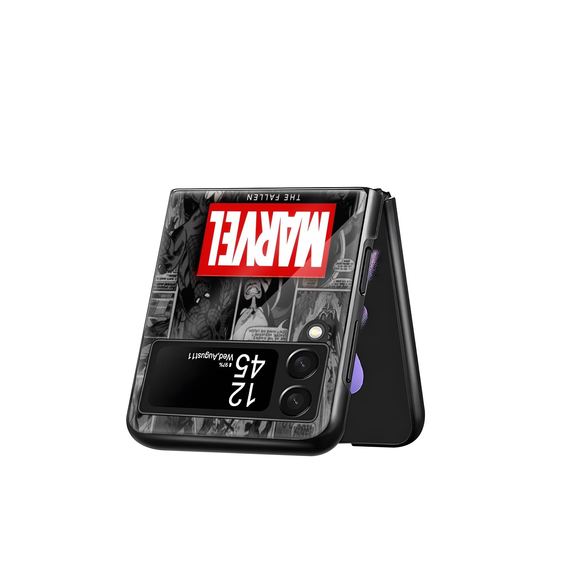 Marvel Comics Samsung Z Flip Glass Case image 2