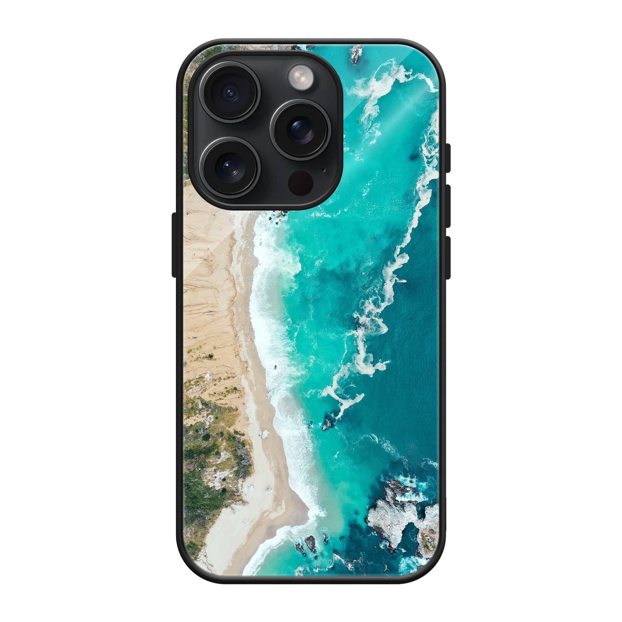 Ocean Waves Glass Case image 0