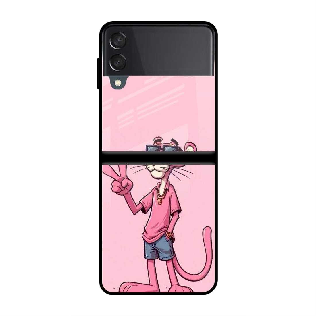 Pink Panther Samsung Z Flip 4 Glass Case image 0