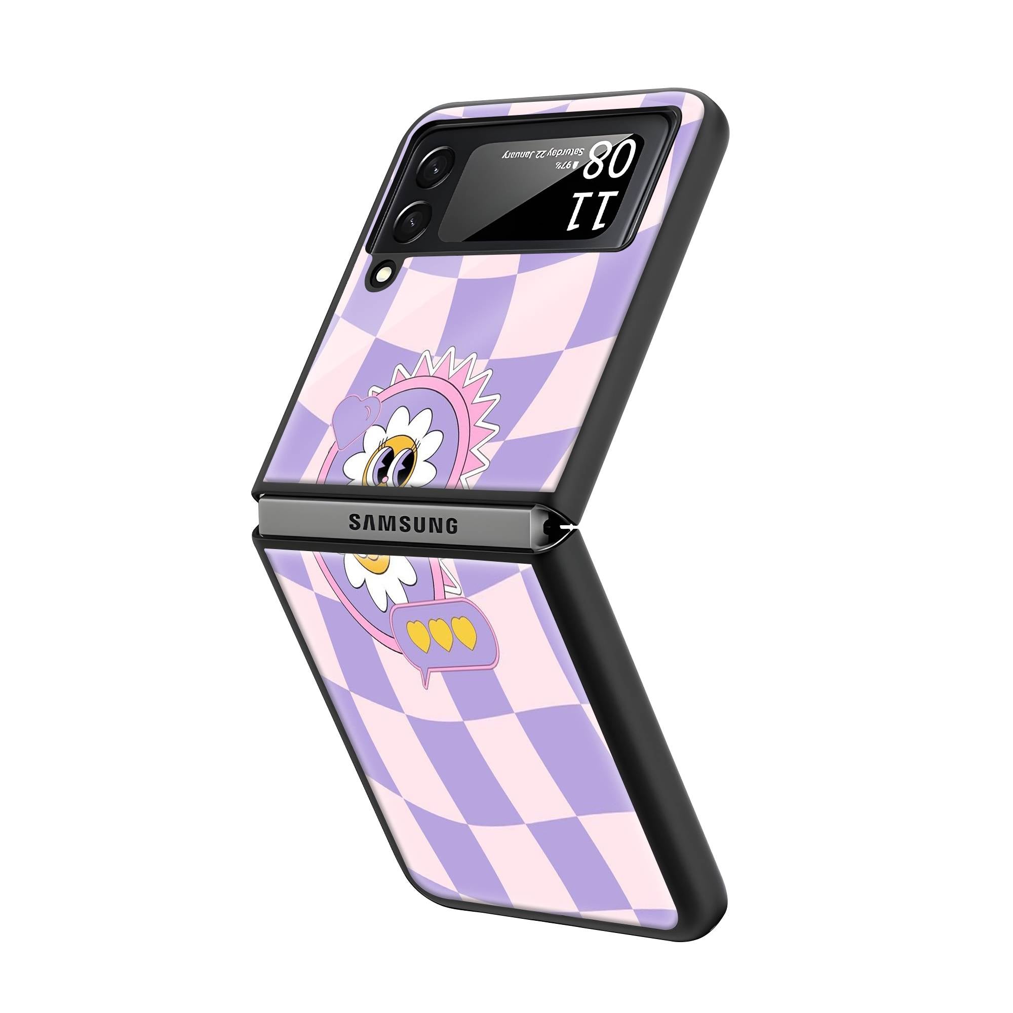 Groovy Feels Samsung Z Flip Glass Case image 1