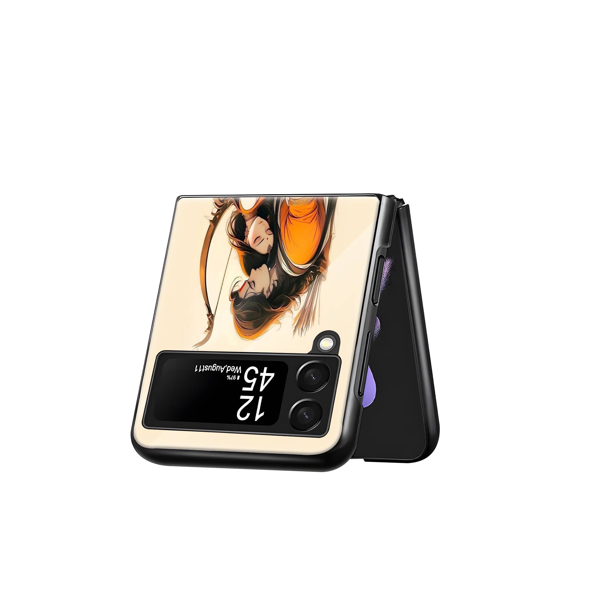 Divine Love Samsung Z Flip Glass Case image 2