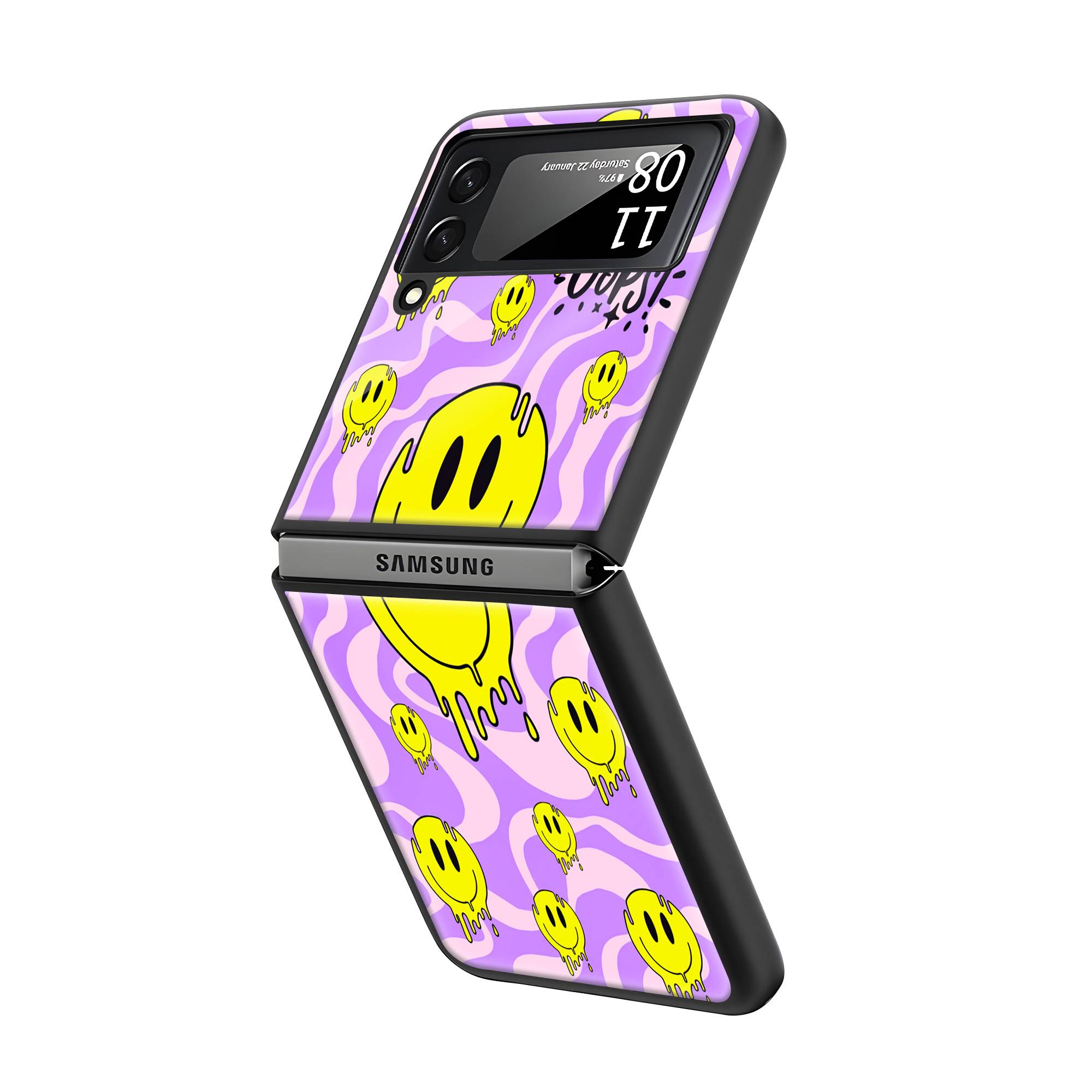 Melting Mood Samsung Z Flip Glass Case image 1