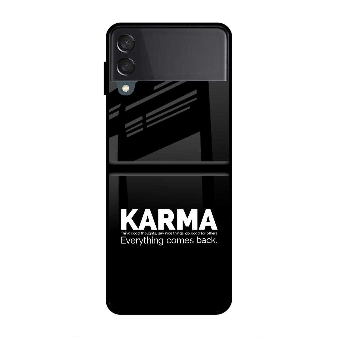 Karma Samsung  Z Flip 4 Glass Case image 0